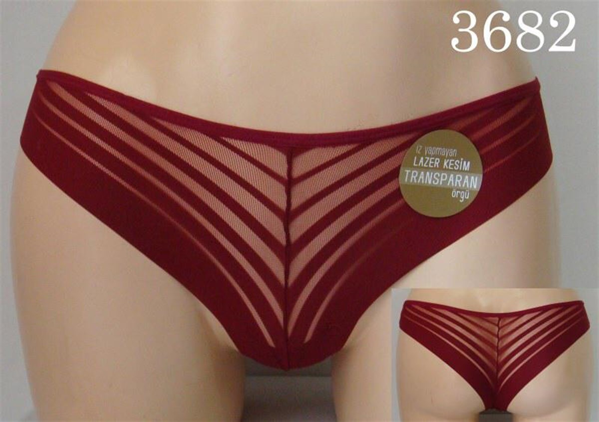 LAZER KESİM TRANSPARAN İZ YAPMAYAN TANGA
