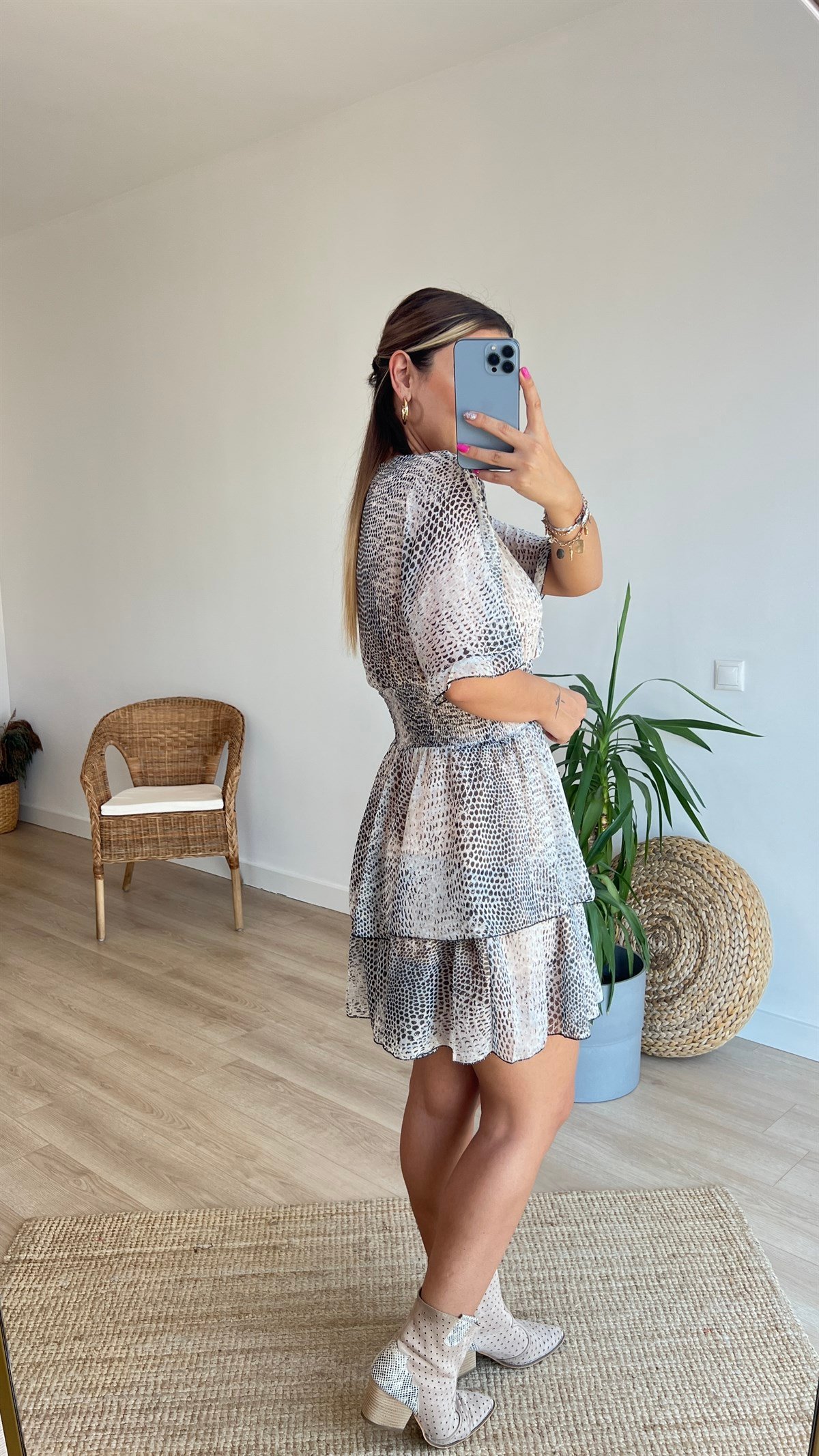 Zara Model Beli Büzgülü Tasarım Elbise