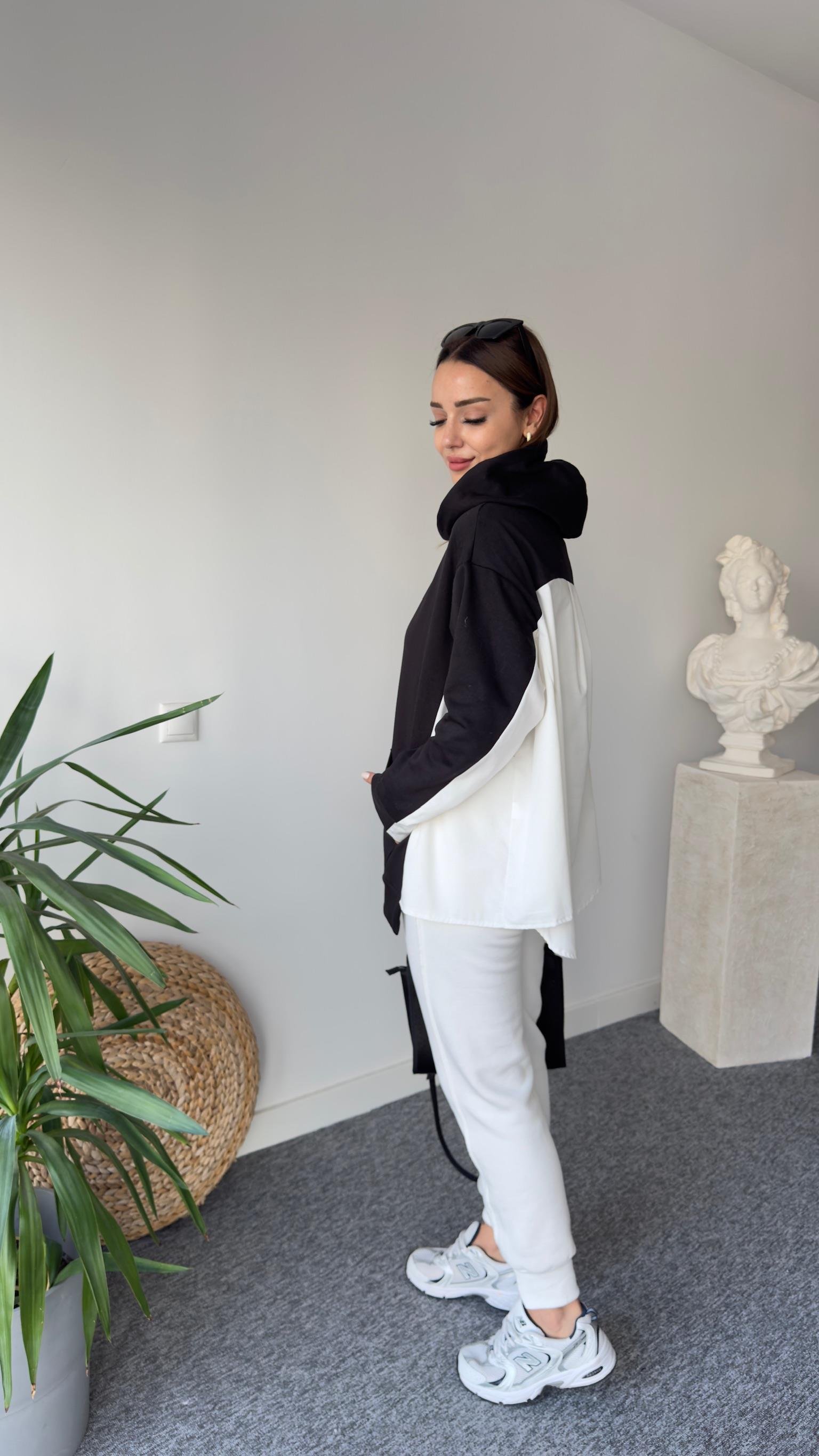 Zra Model Siyah Şardonlu Sweatshirt