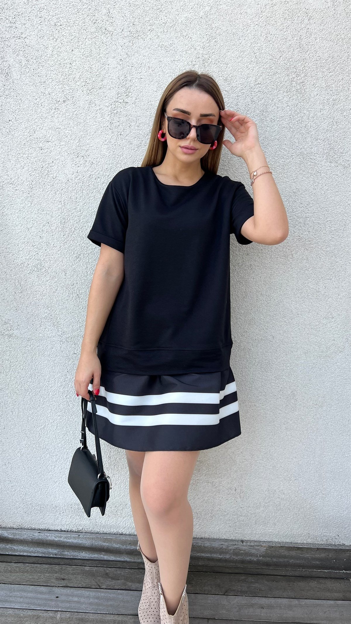 Twist Model Siyah Basic Elbise