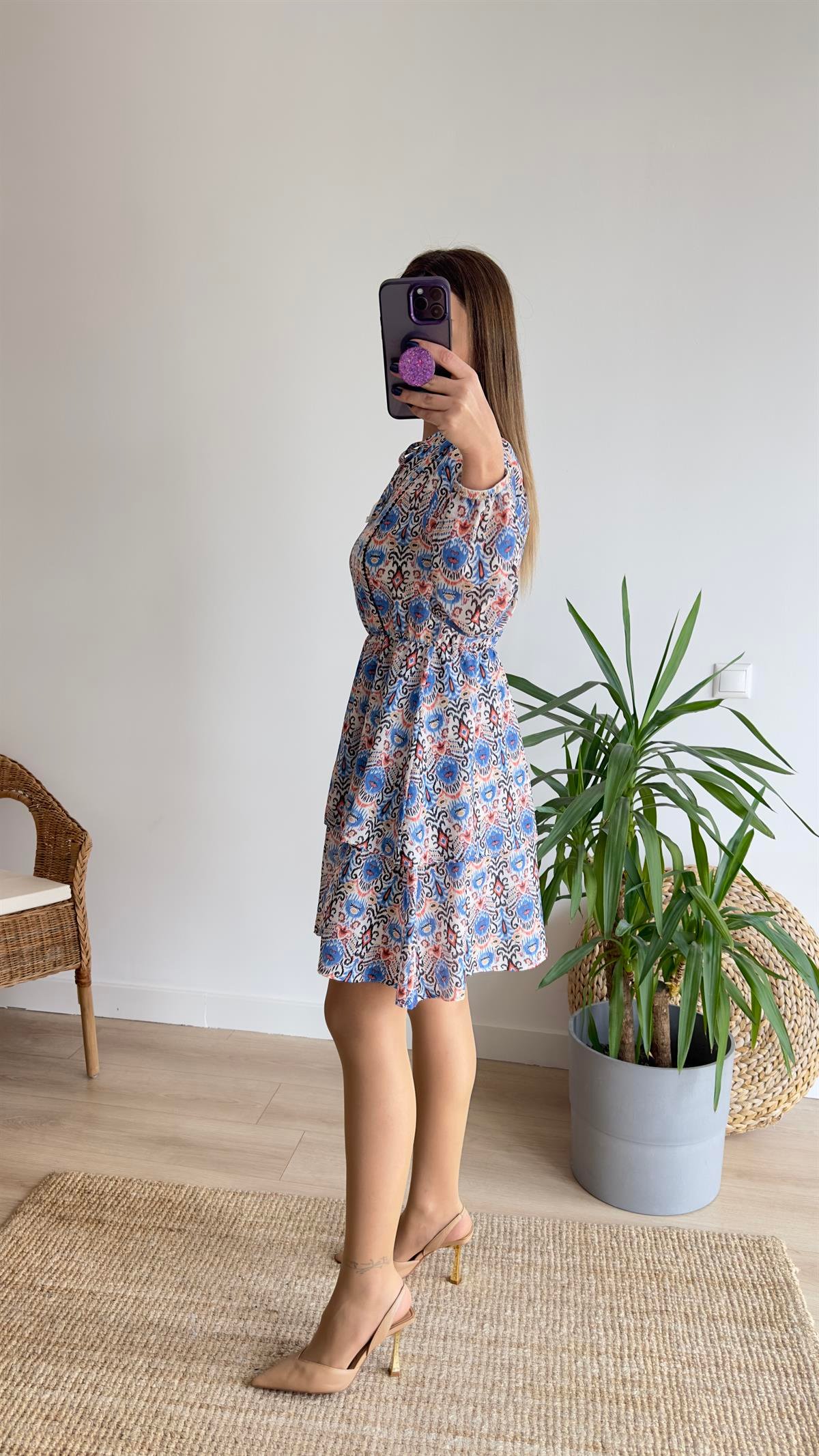 Bella Zra Model Katlı Elbise