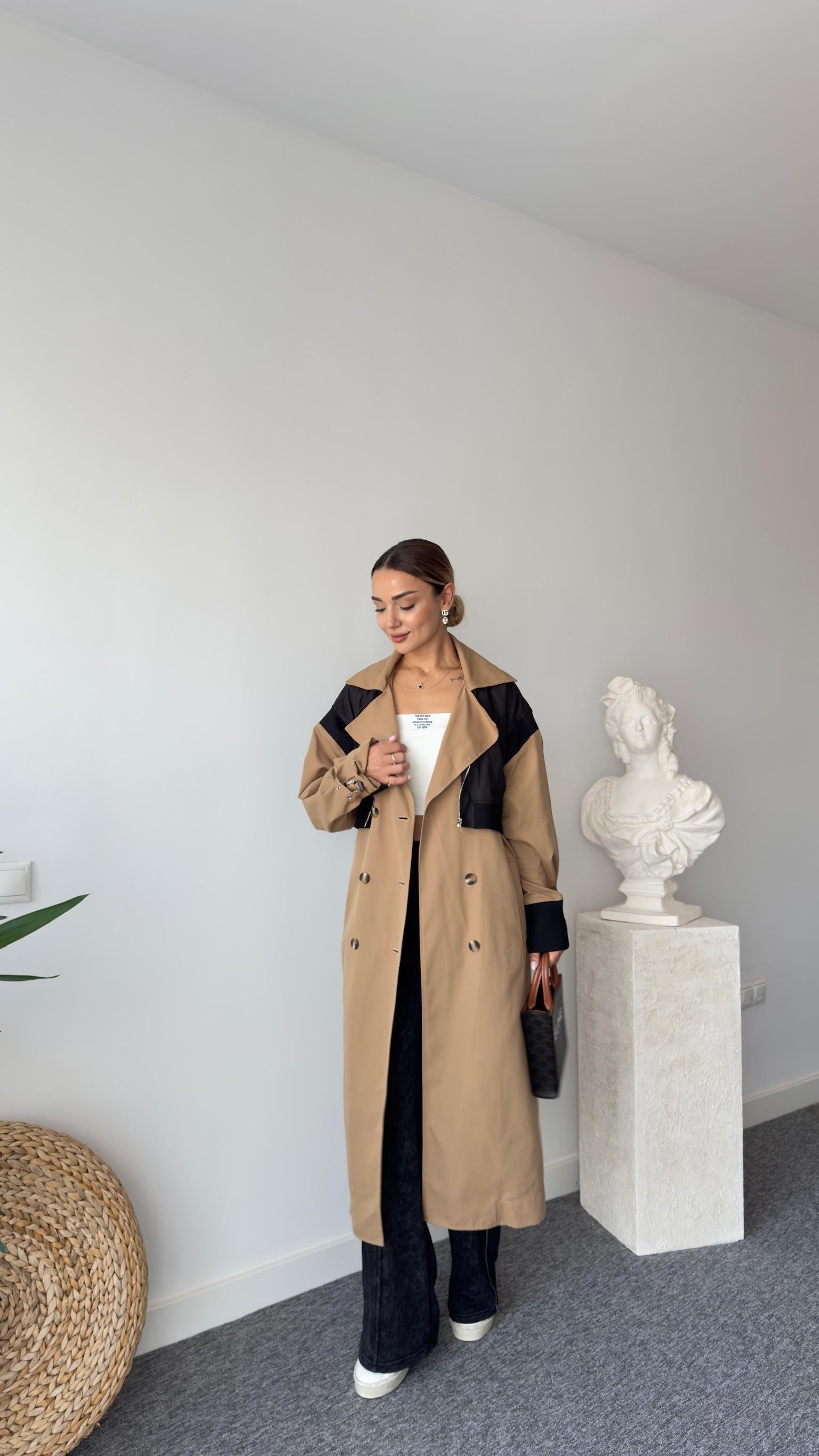 Rayna Paraşüt Detayı Marka Model Trençkot