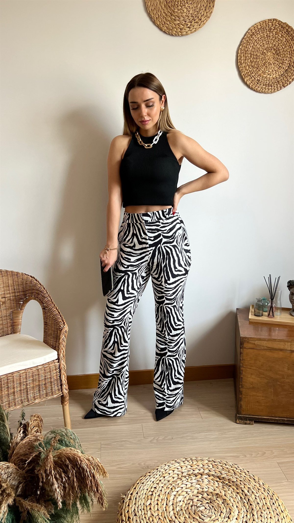 İpekyol Model Zebra Tasarım Pantolon