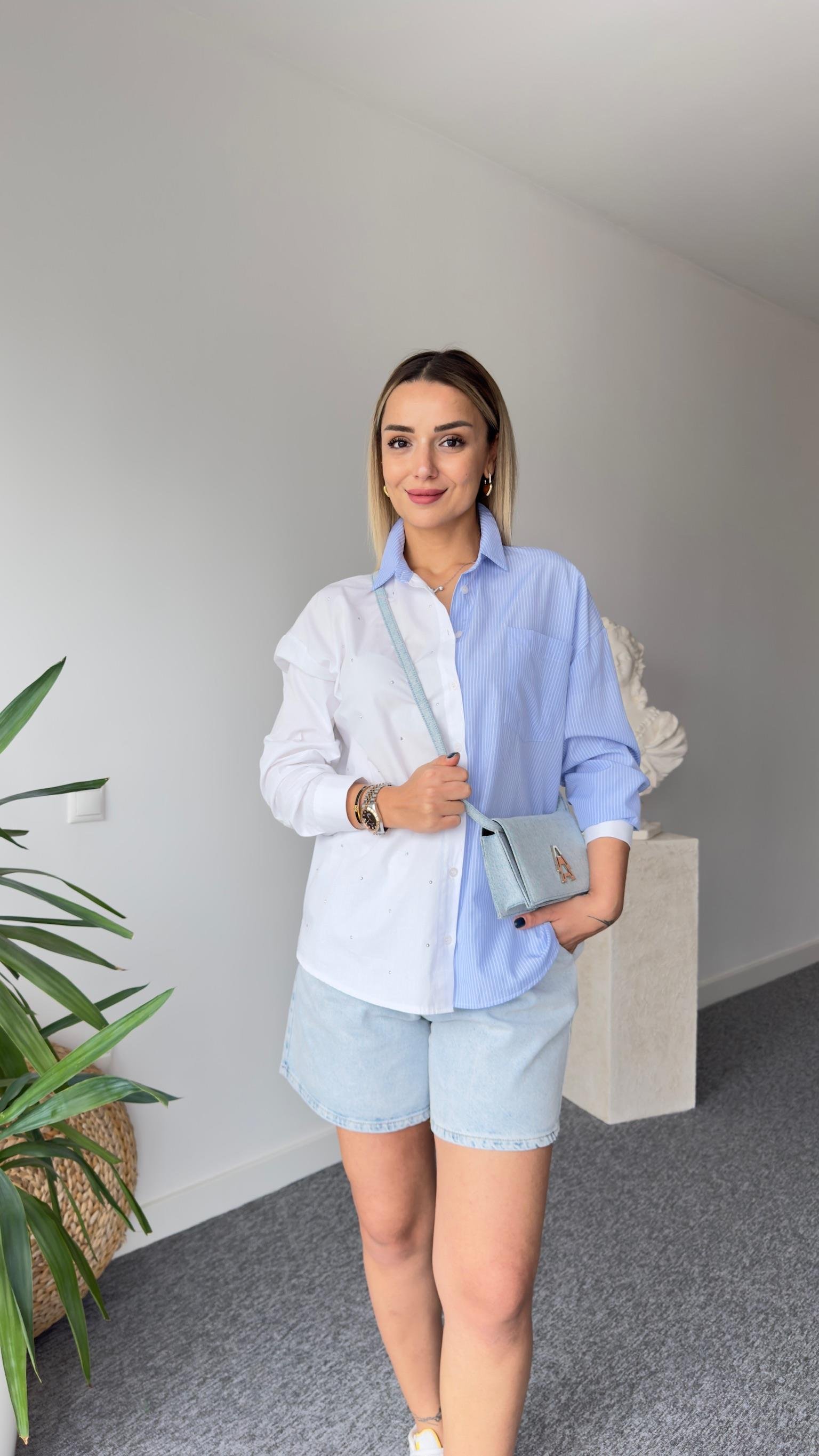 Lavor Marka Model Taş Detaylı Gömlek