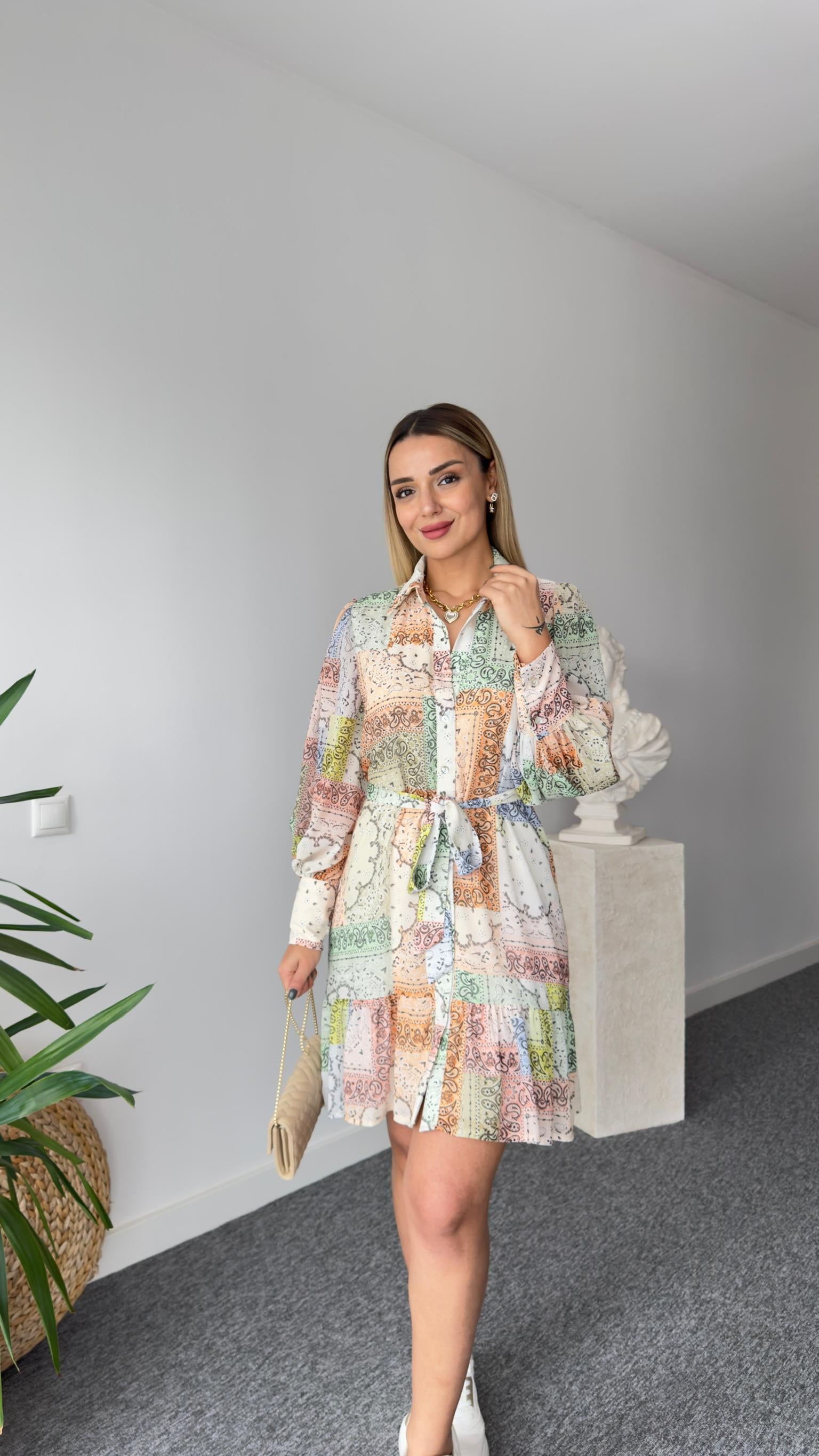 Marka Model Astarlı Renkli Elbise
