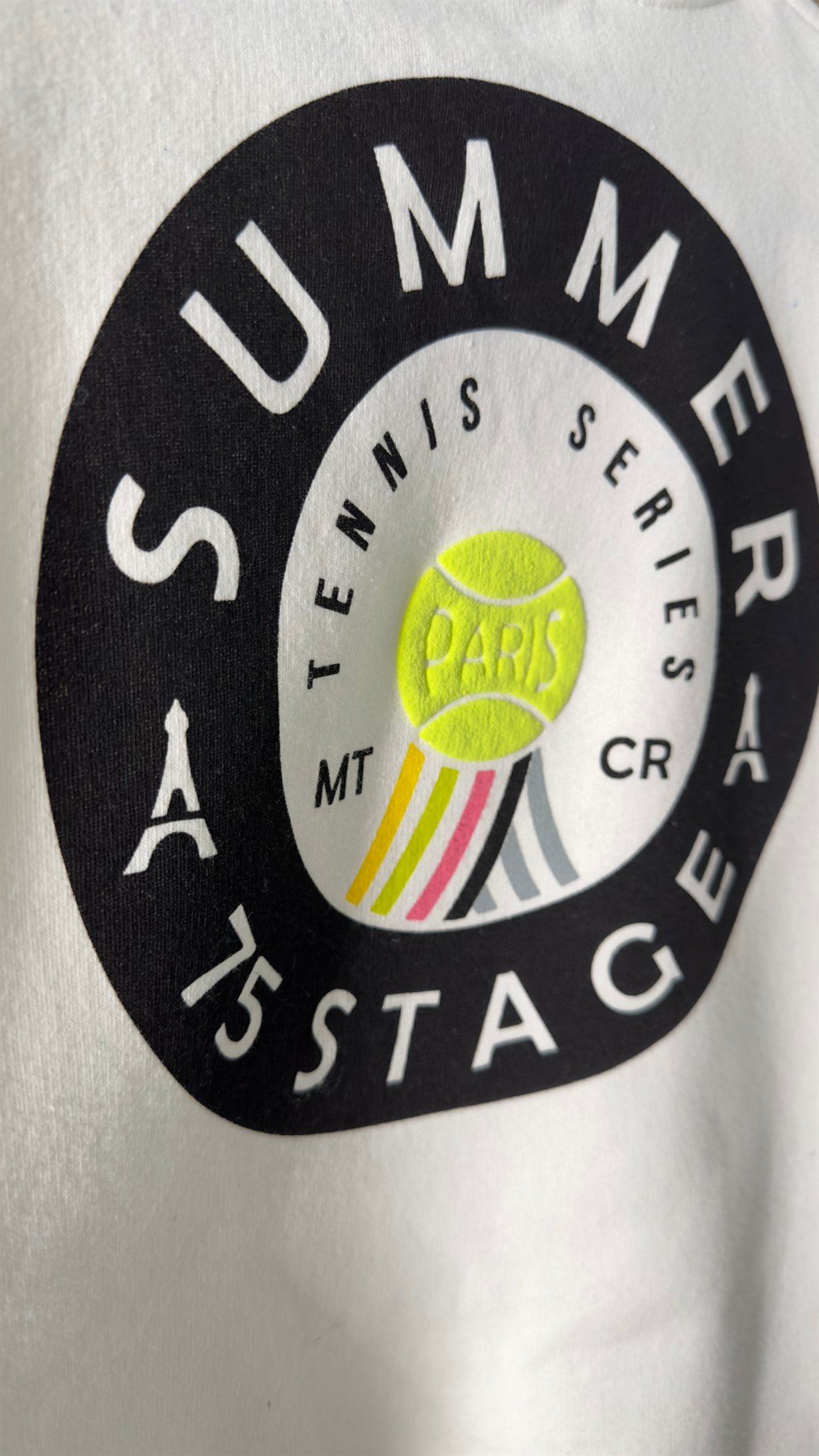Paris Baskı Beyaz Sweatshirt