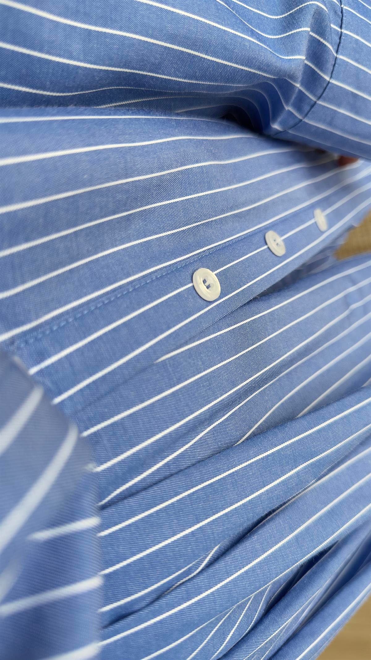 Zra Model Çizgili Poplin Elbise