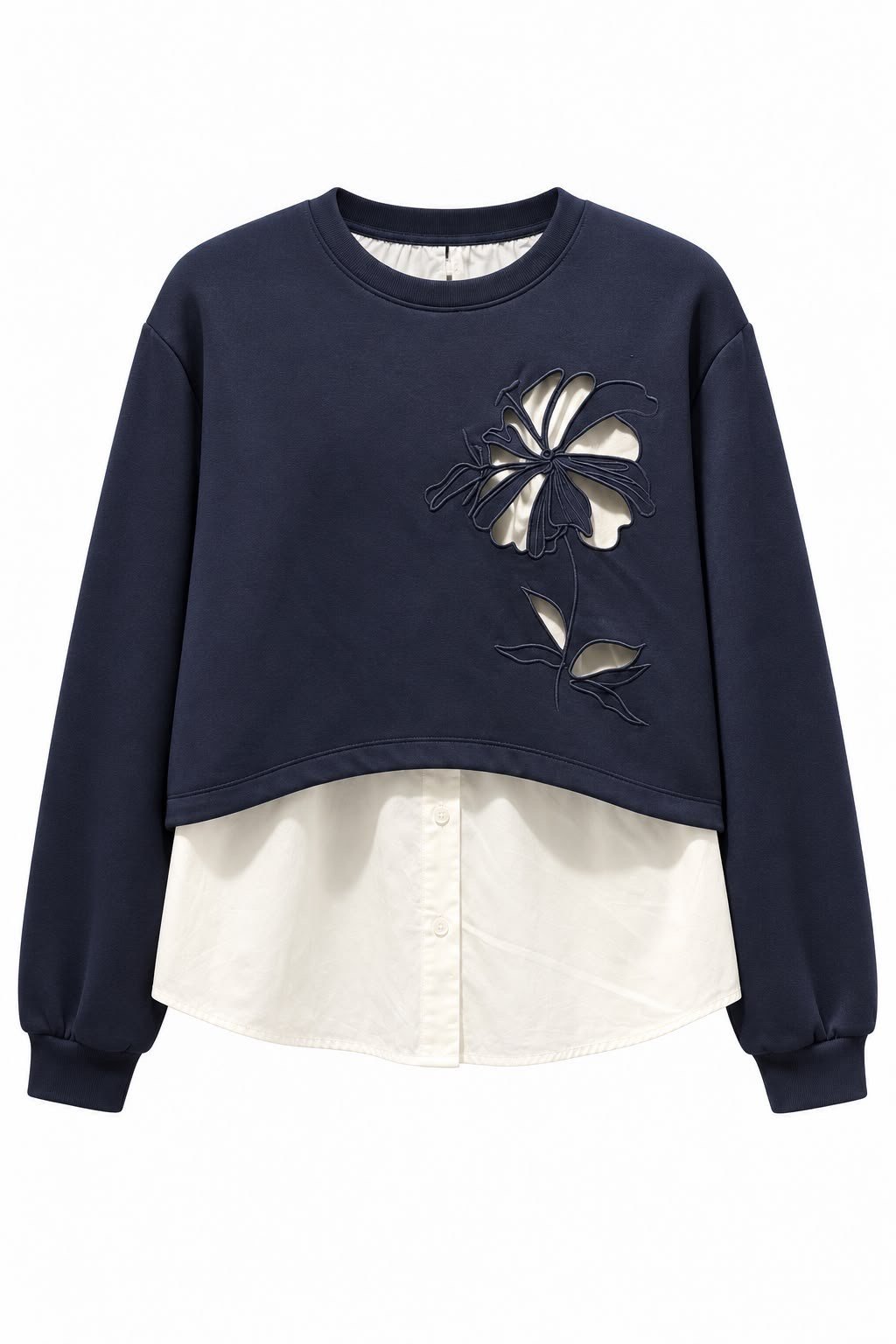 Lacivert Linas Orj Model Çift Parça Sweatshirt