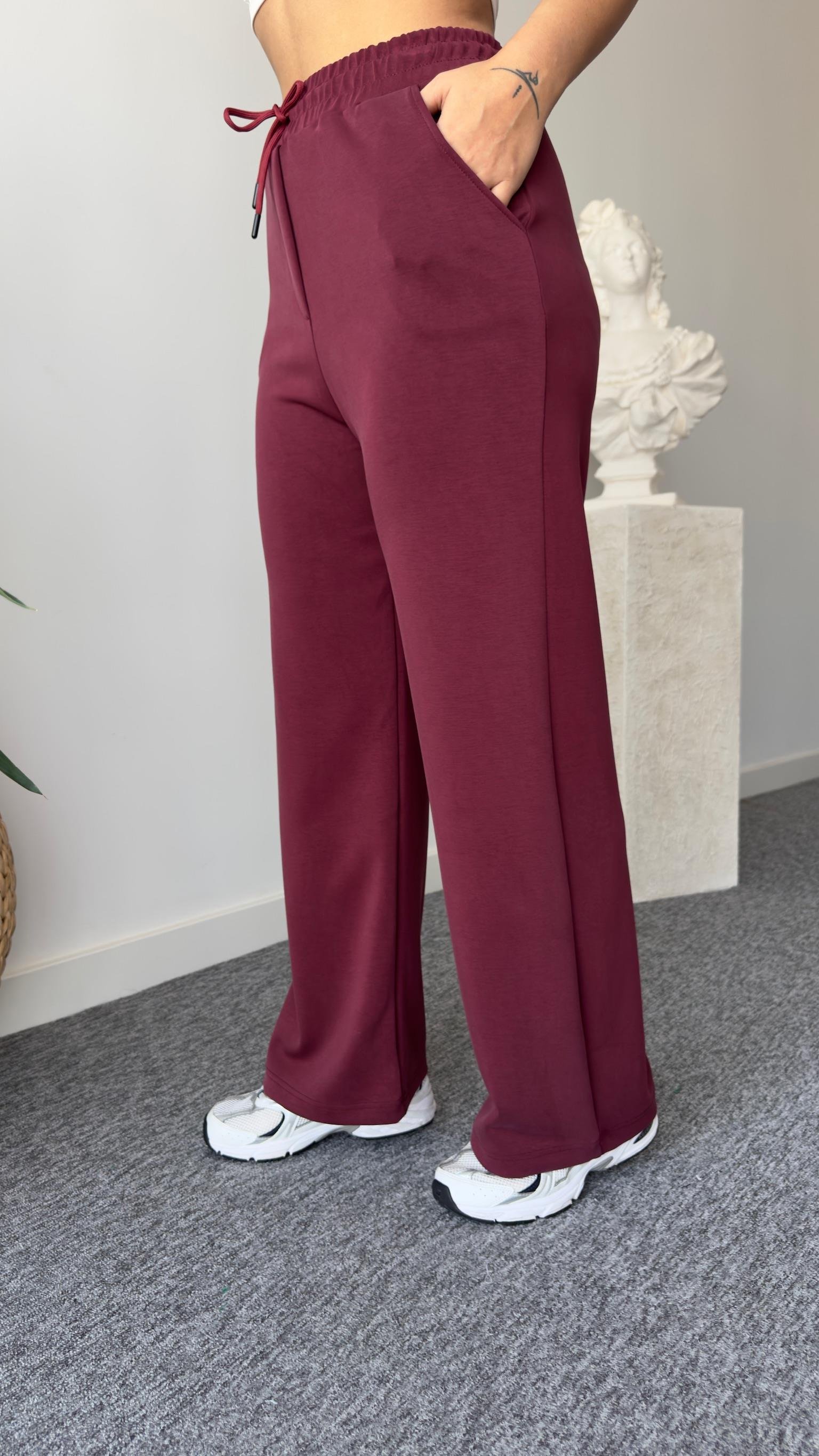 Datu Çıtçıtlı Bordo Modal Takım