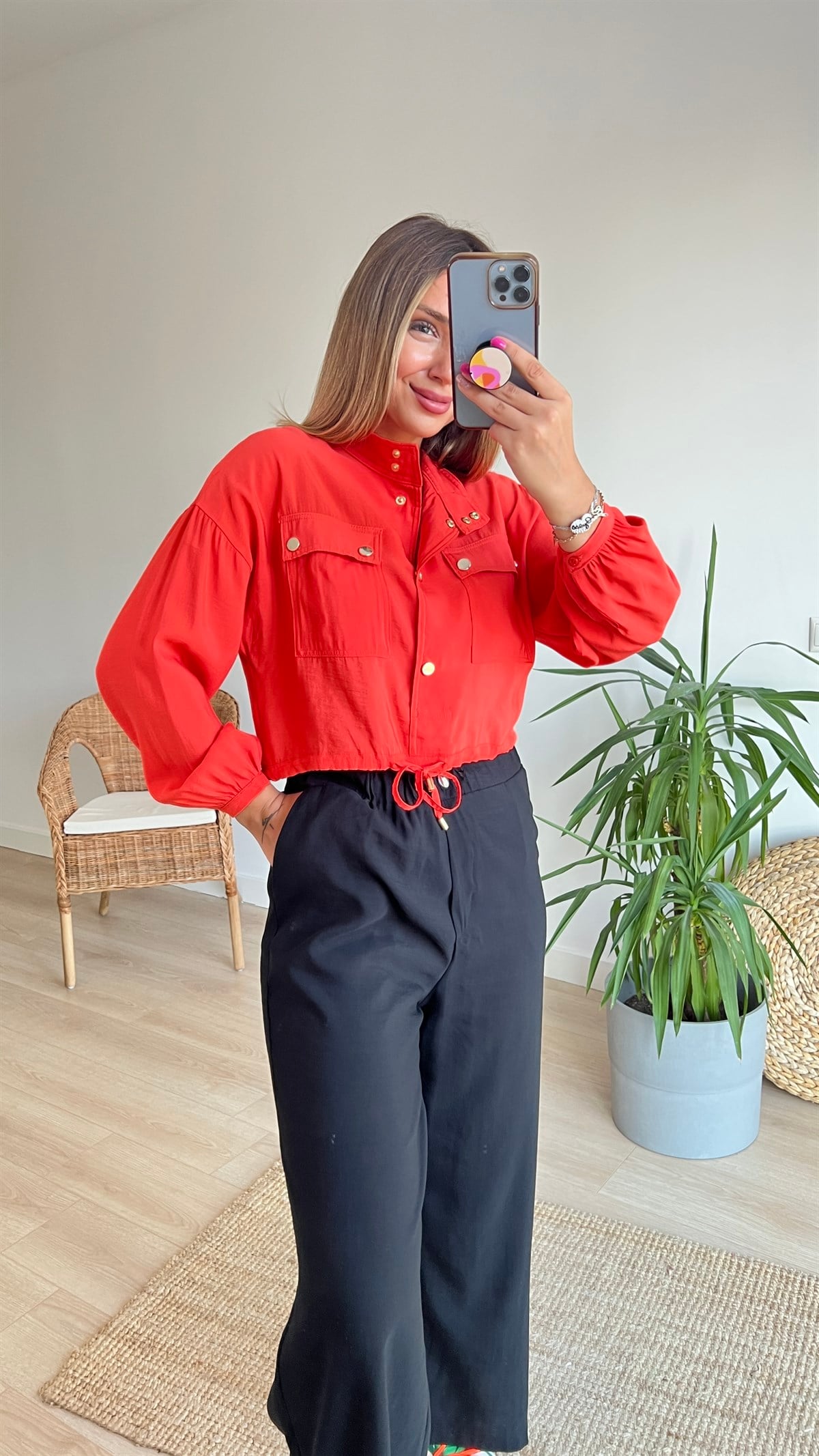 Marka Model Turuncu Bluz