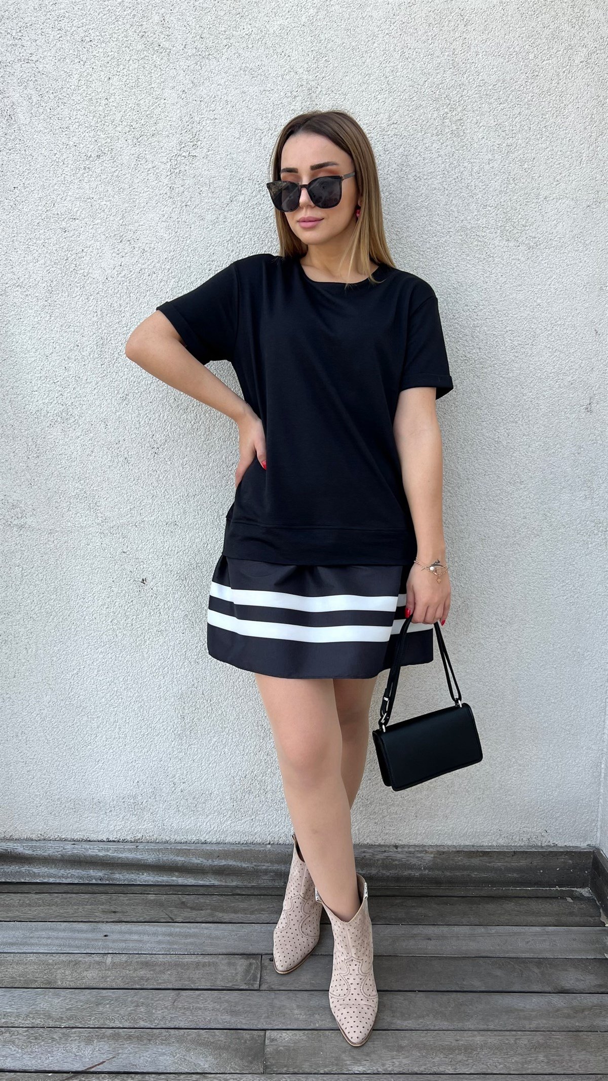 Twist Model Siyah Basic Elbise