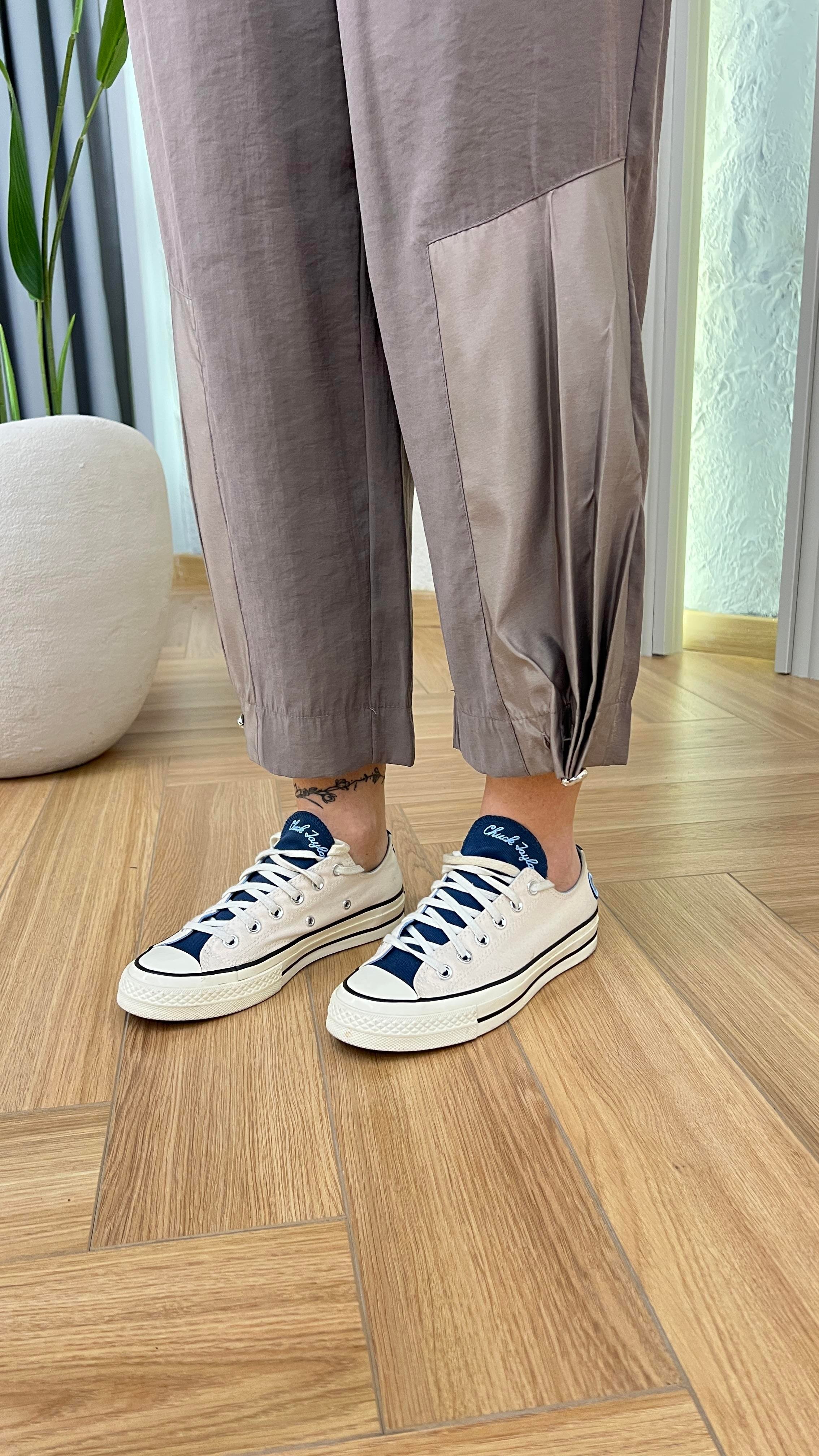 Vizon Resal Paraşüt Detaylı Arkası Lastikli Tensel Pantolon