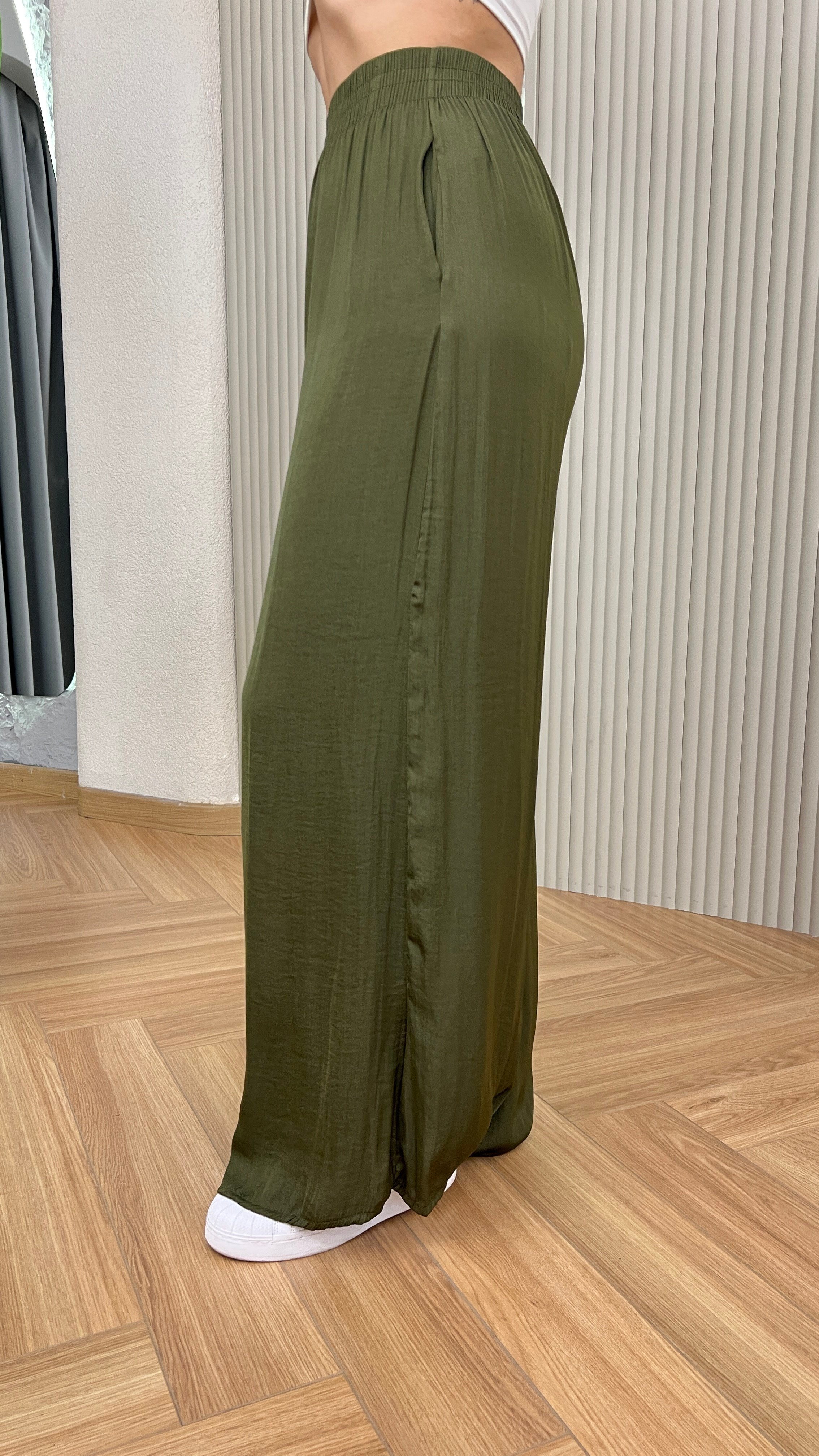 Yeşil Zra Model Tiril Pantolon
