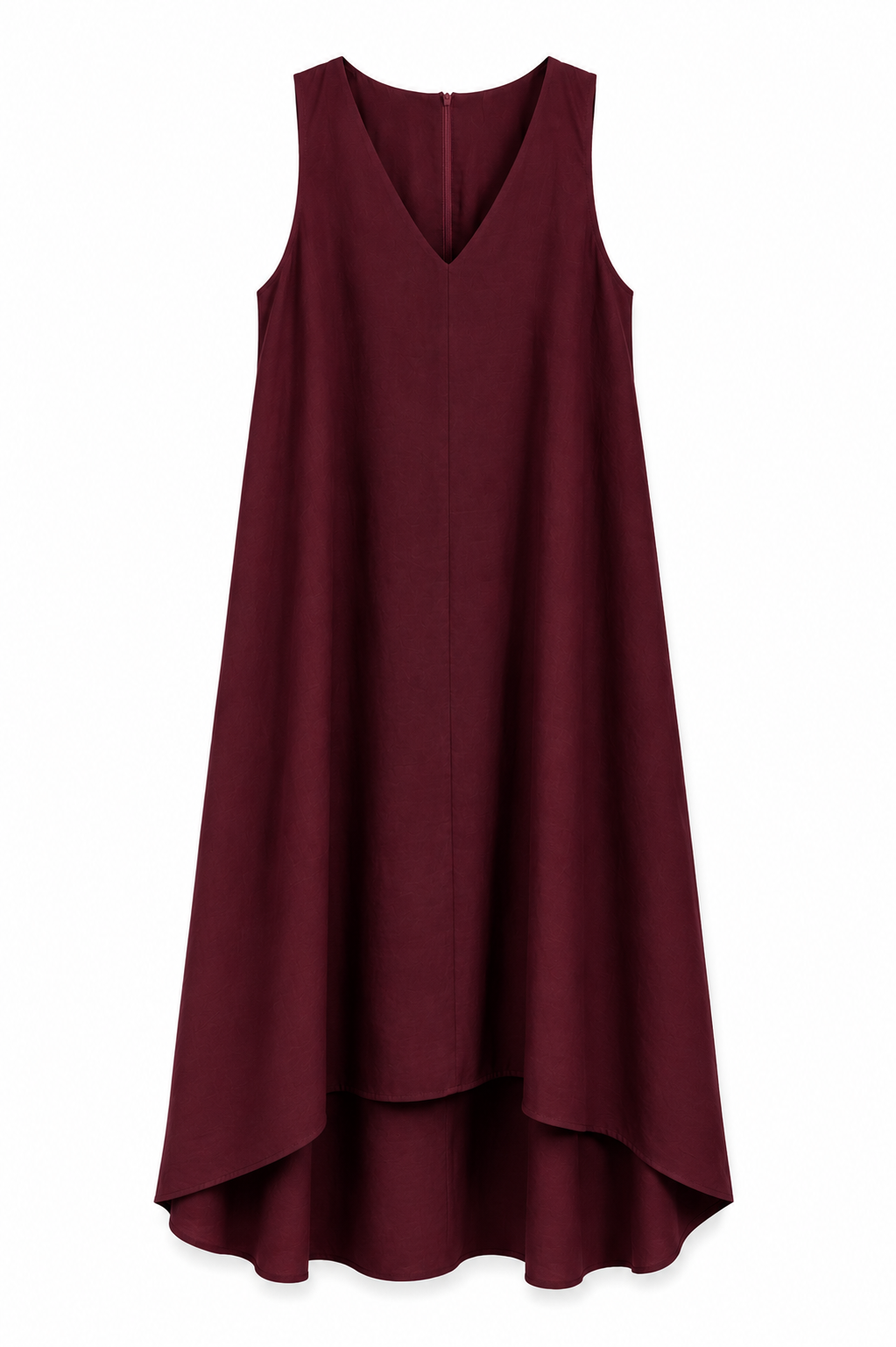 Bordo Riema V Yaka Tensel Elbise 