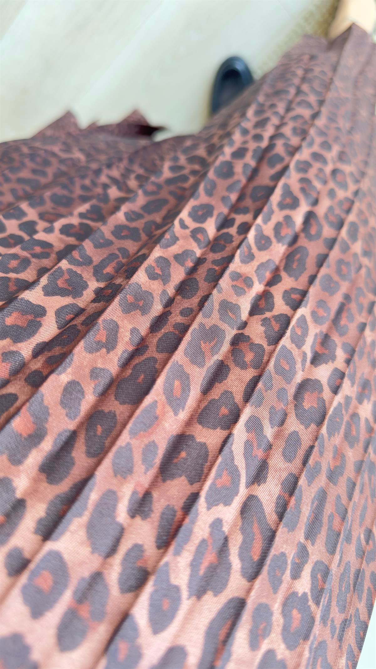 Piliseli Leopar Desen Etek