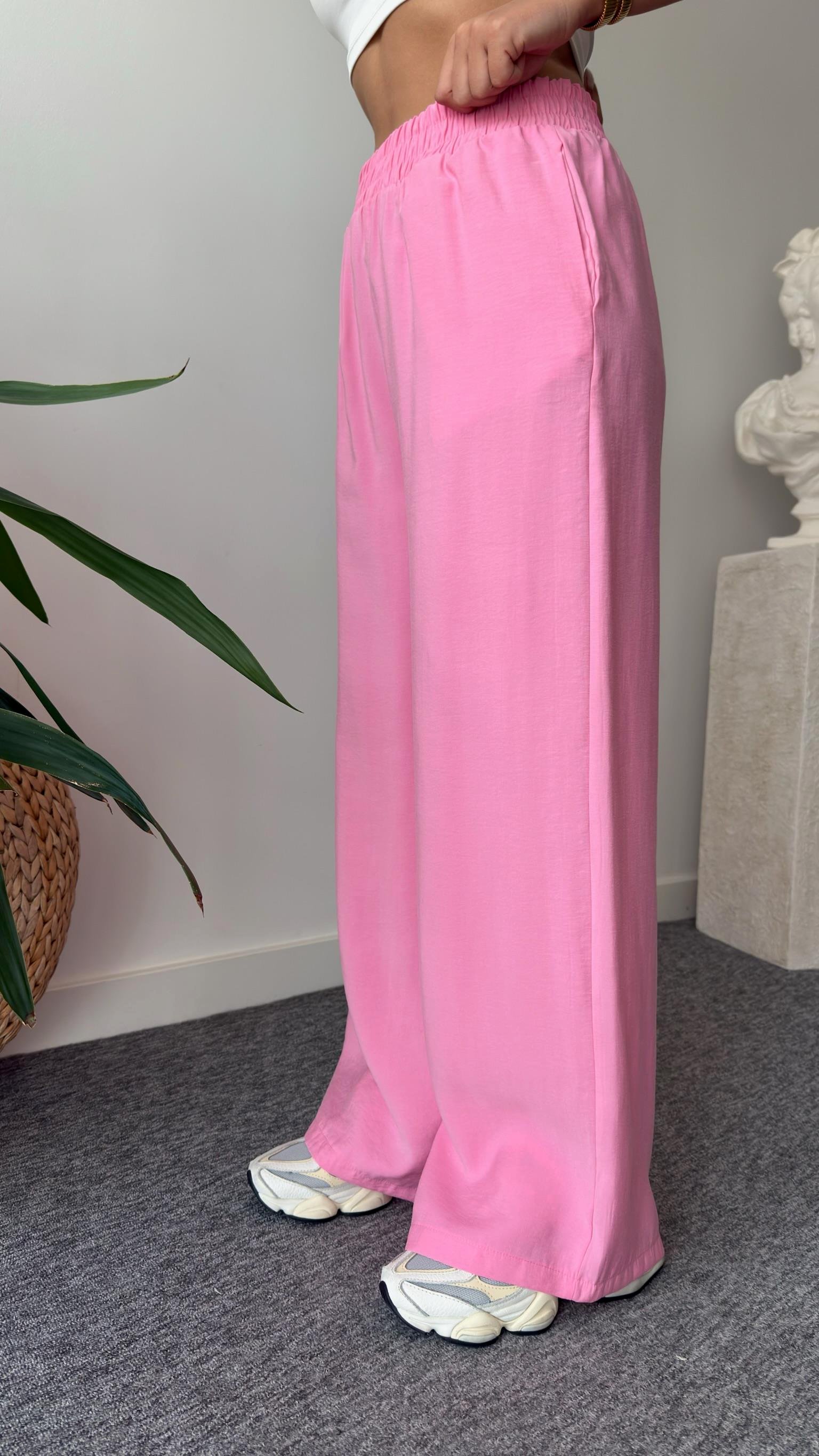 Pembe Porle Bel Büzgülü Tensel Takım