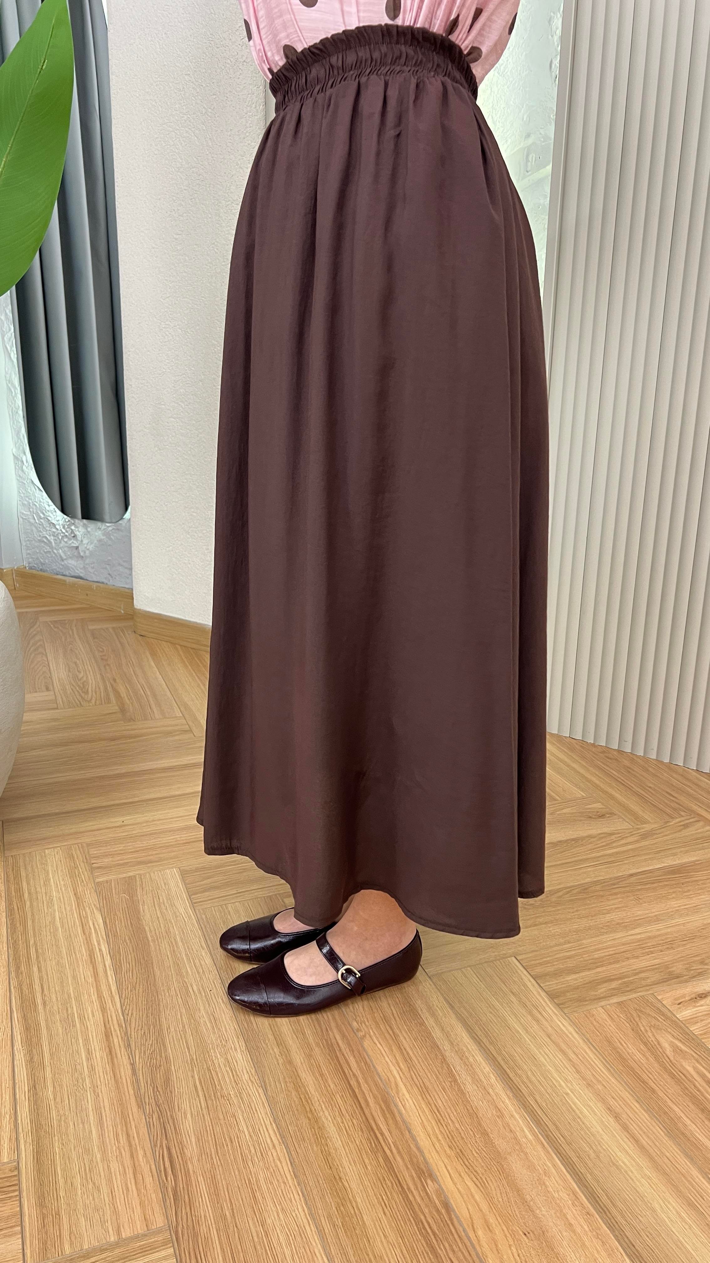 Kahve Merila Cepli Tensel Etek