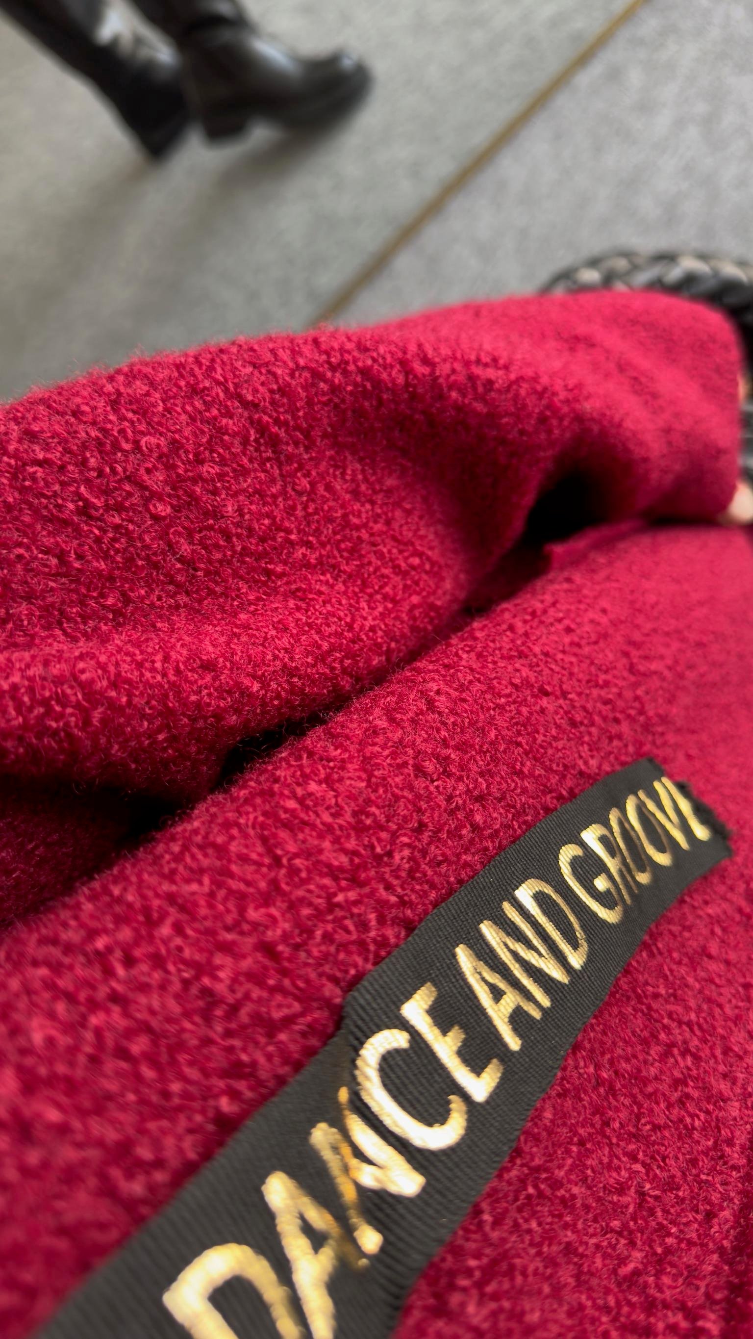 Arma Gold Detaylı Bordo Buklet Kaban