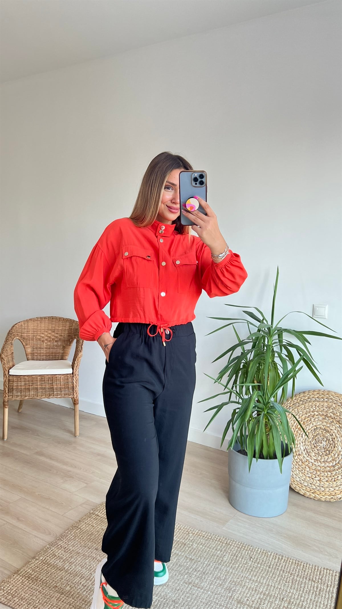 Marka Model Turuncu Bluz