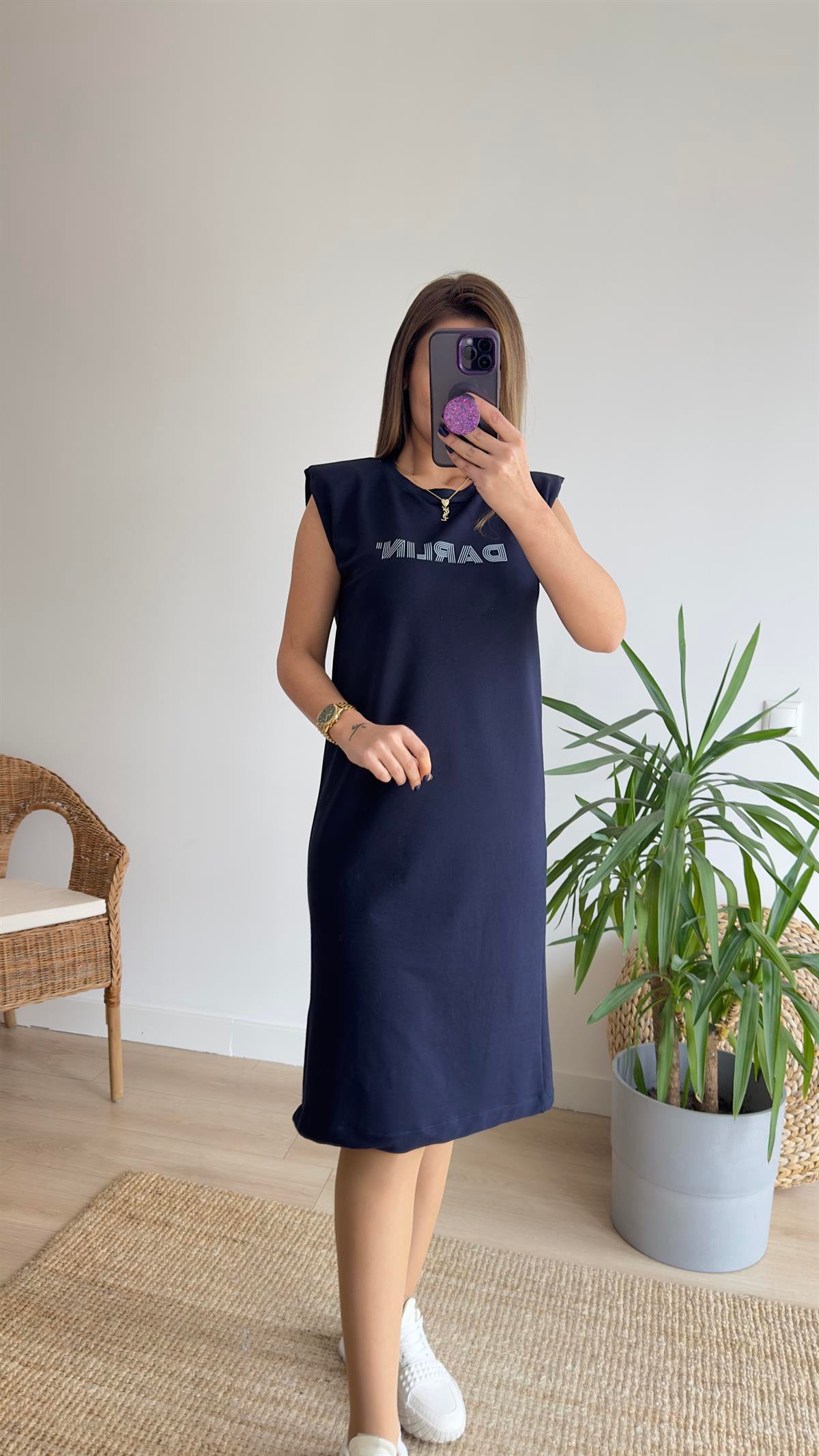 Darlin Vatkalı Basic Elbise 