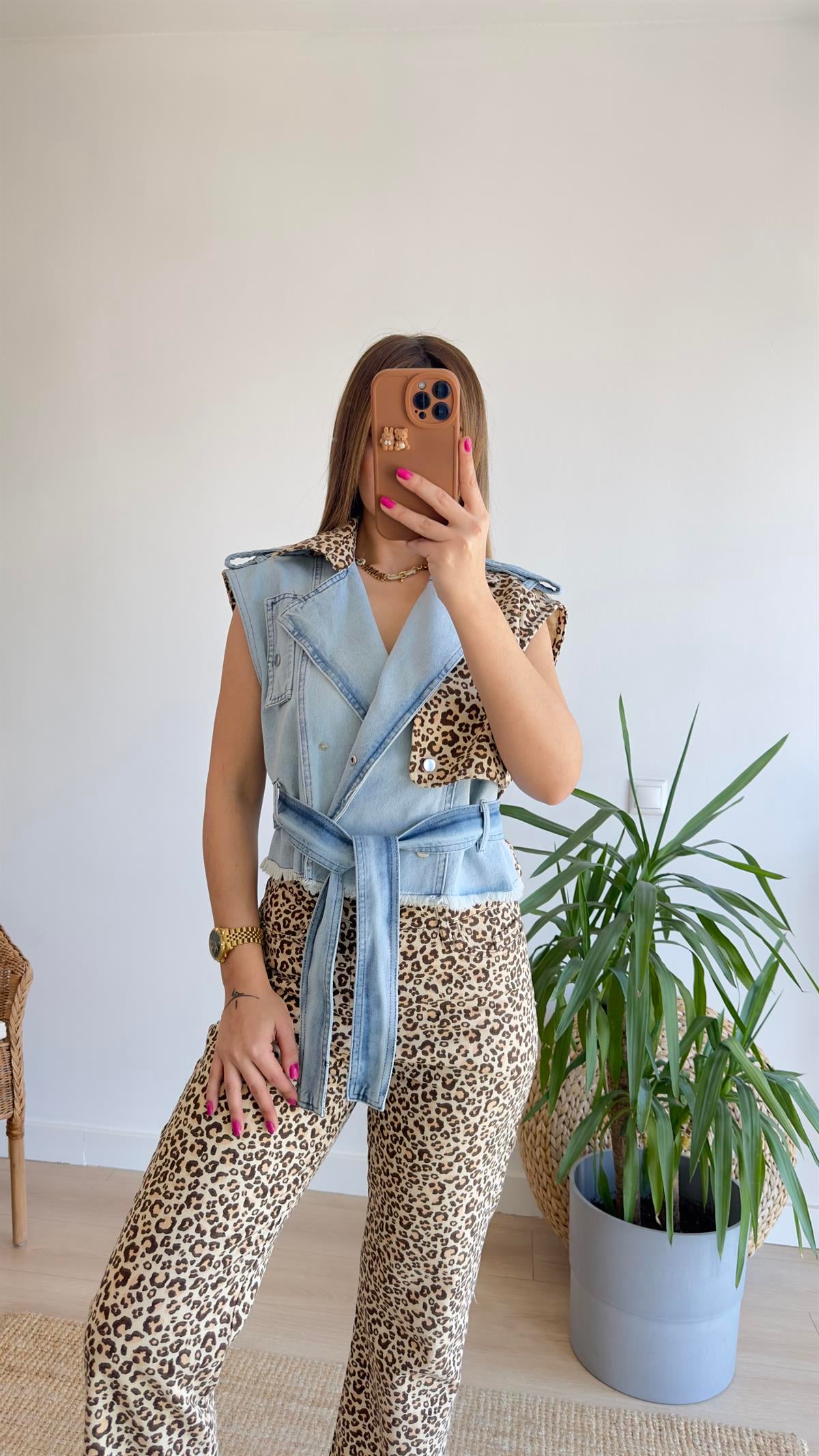 Marka Model Leopar Detay Kot Yelek