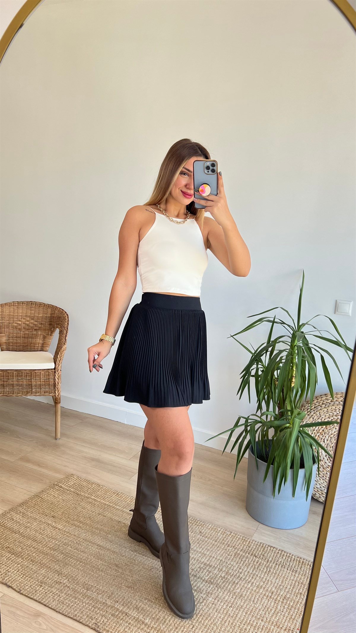 Ekru İnce Askı Atlet