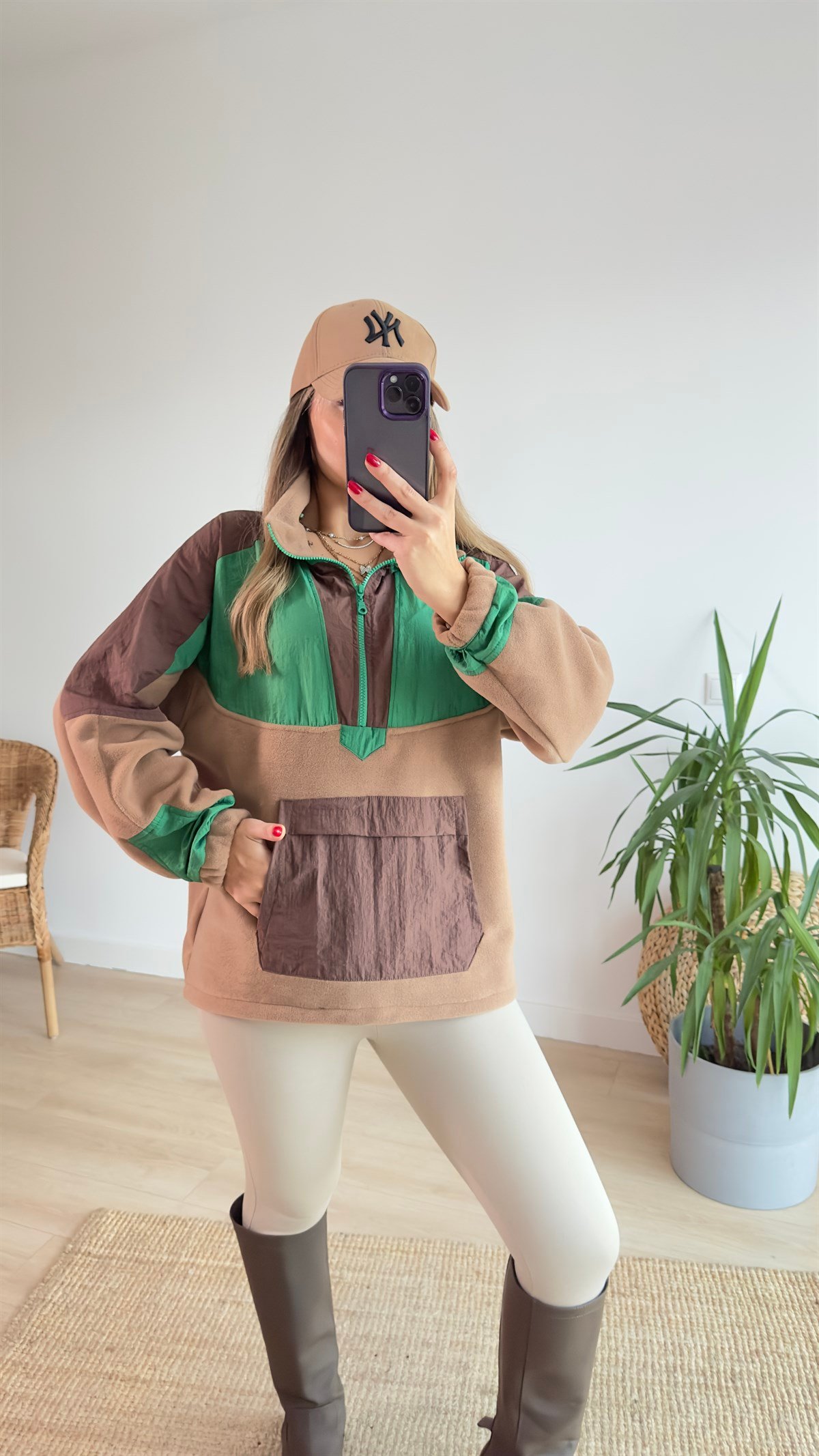Paraşüt Garnili Polar Sweat