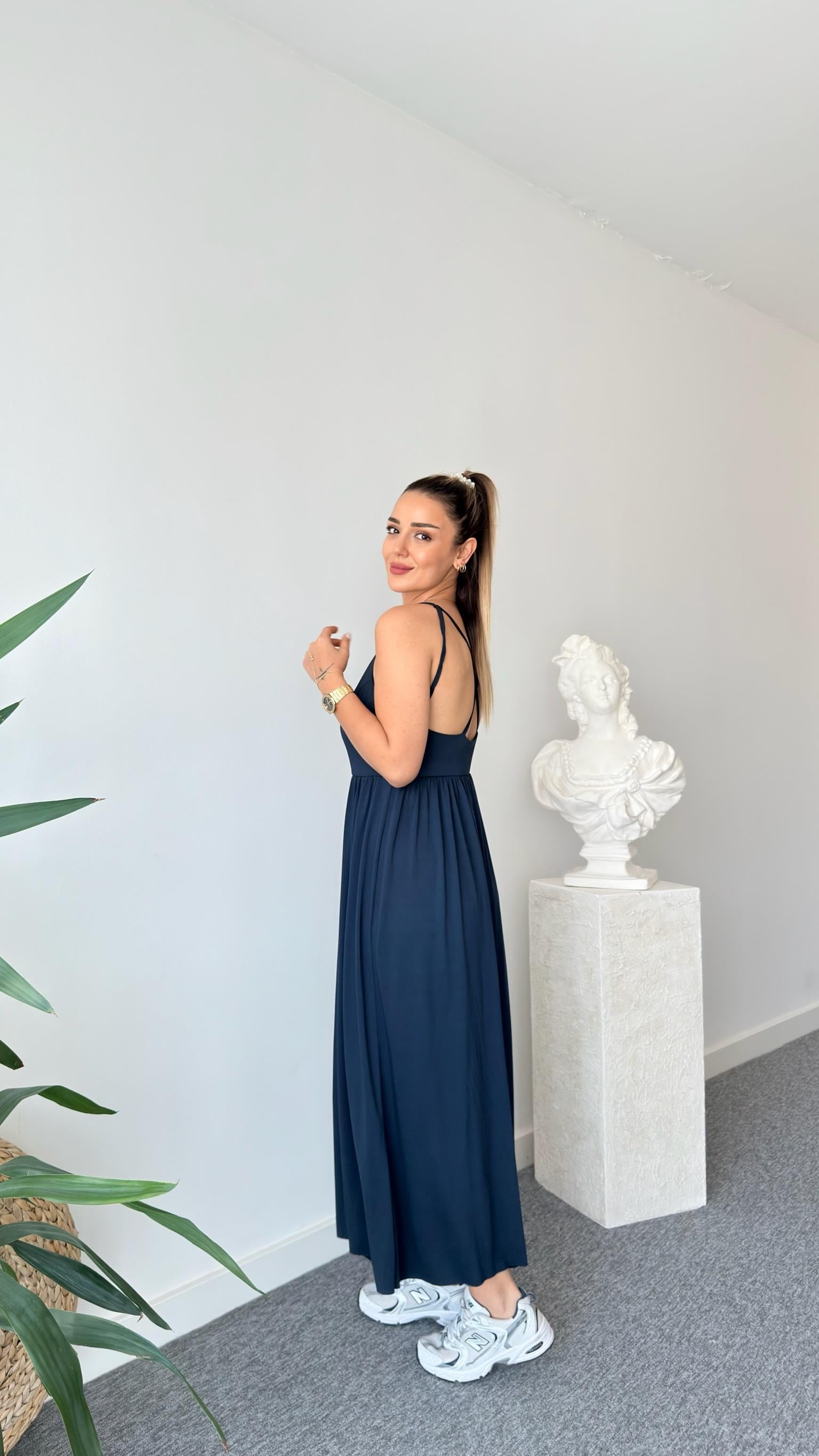 İp Askılı Modal Tulum