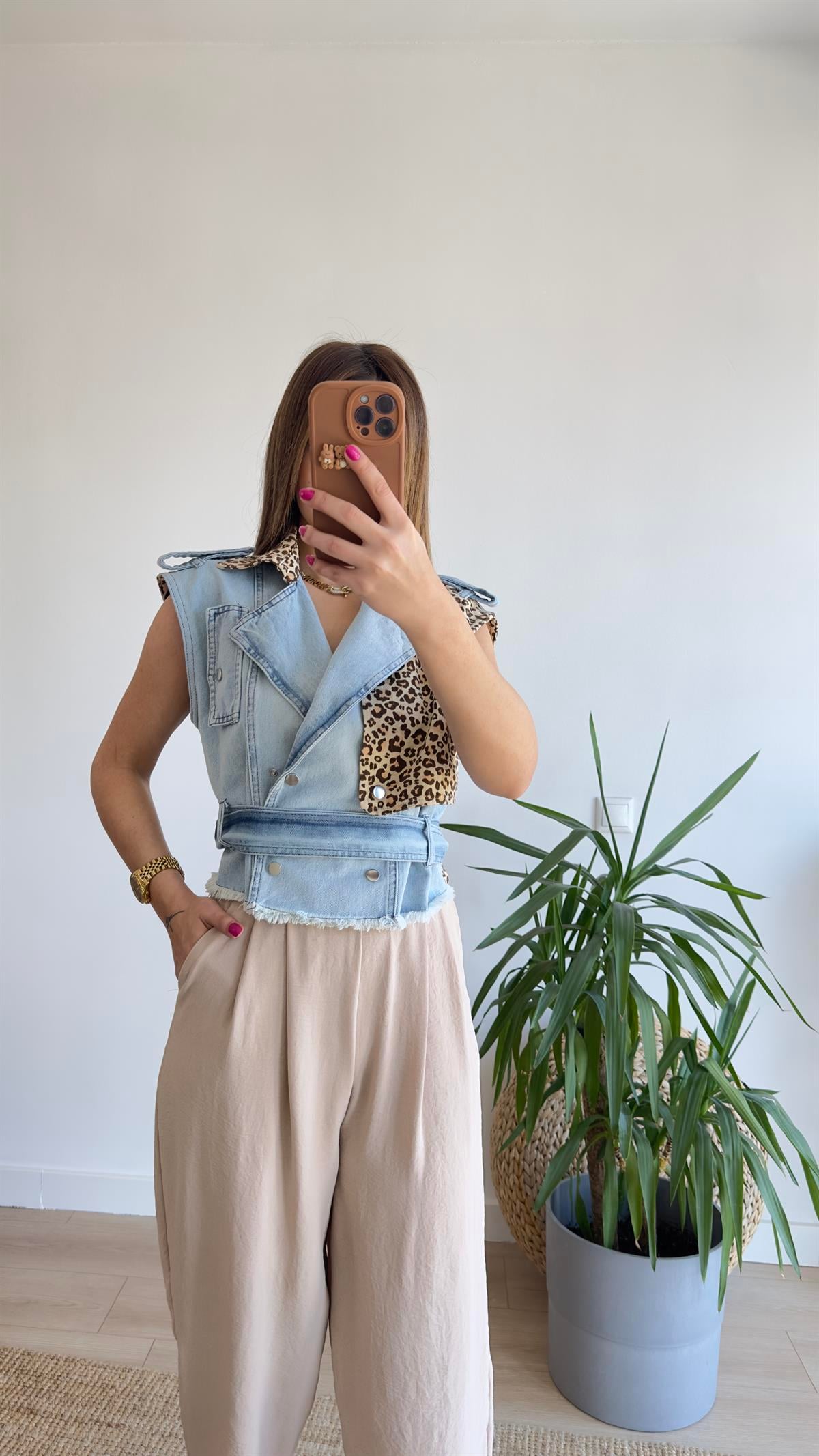 Marka Model Leopar Detay Kot Yelek
