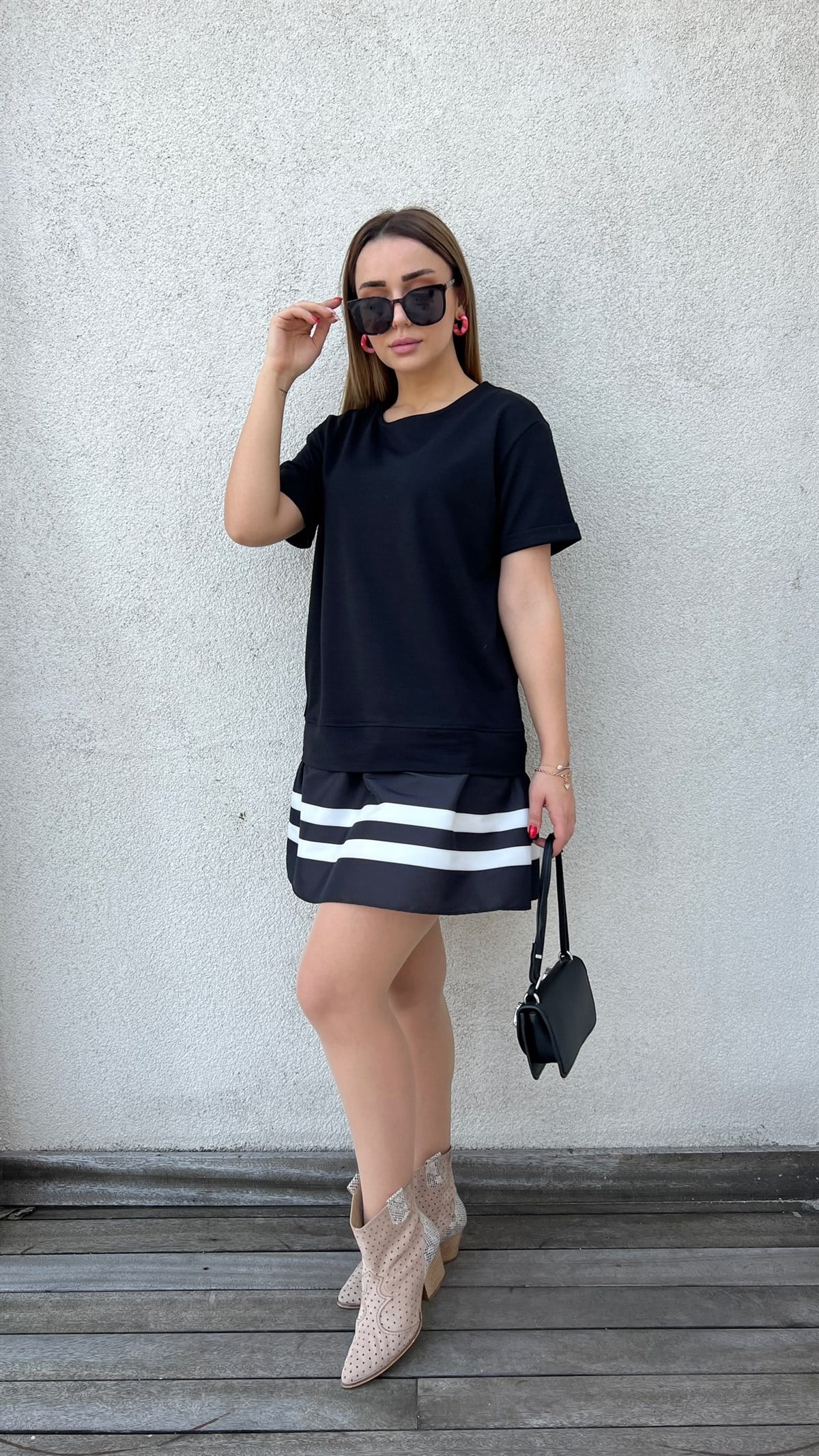 Twist Model Siyah Basic Elbise