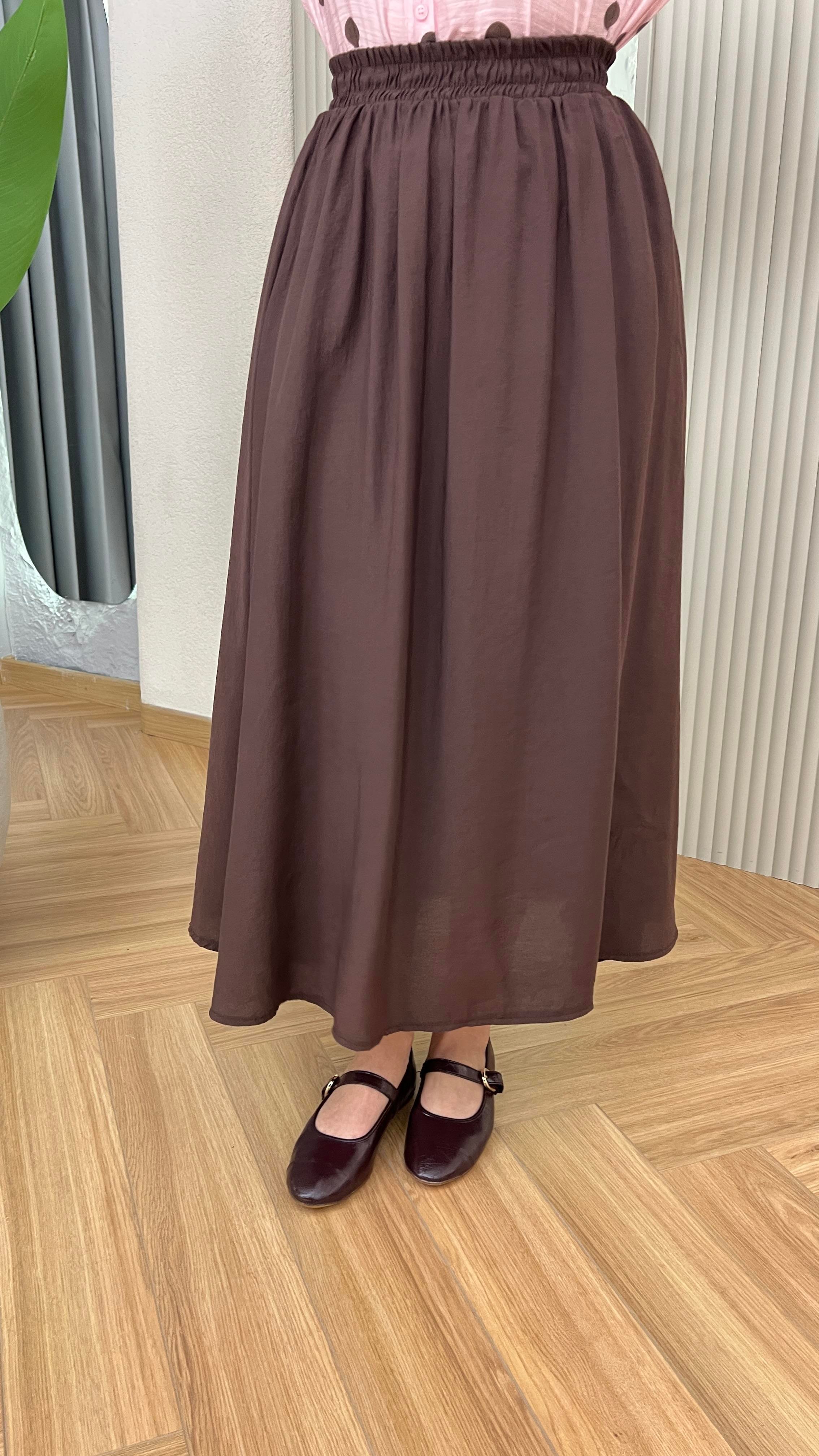 Kahve Merila Cepli Tensel Etek