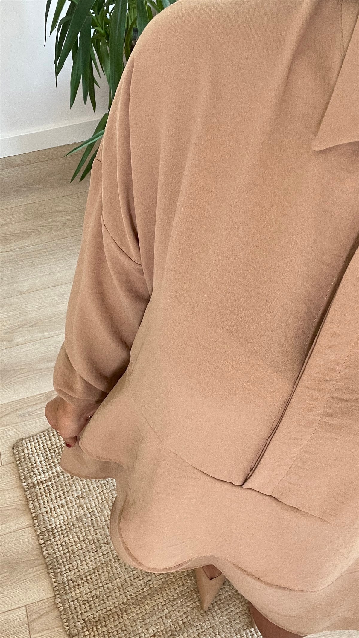 Kat Kat Camel Uzun Kol Elbise