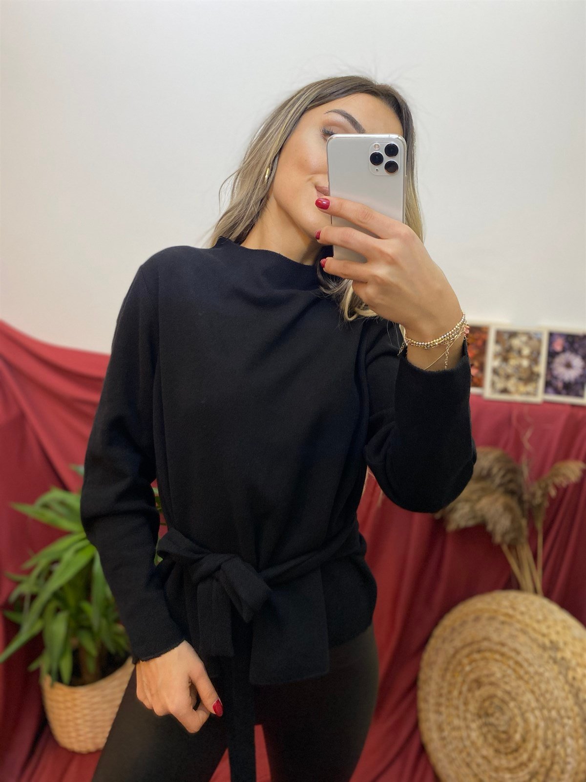 Kuşaklı Bluz