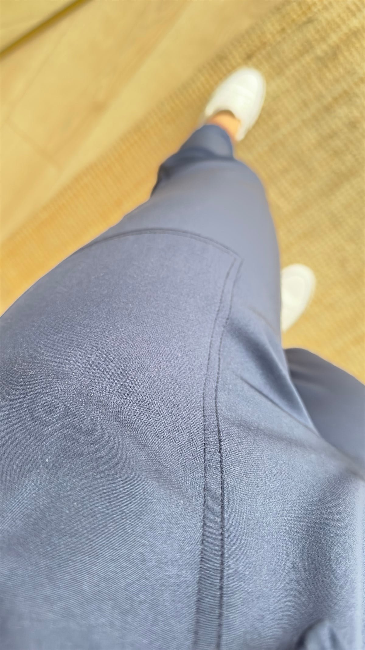 Paça Fermuarlı Lacivert Pantolon