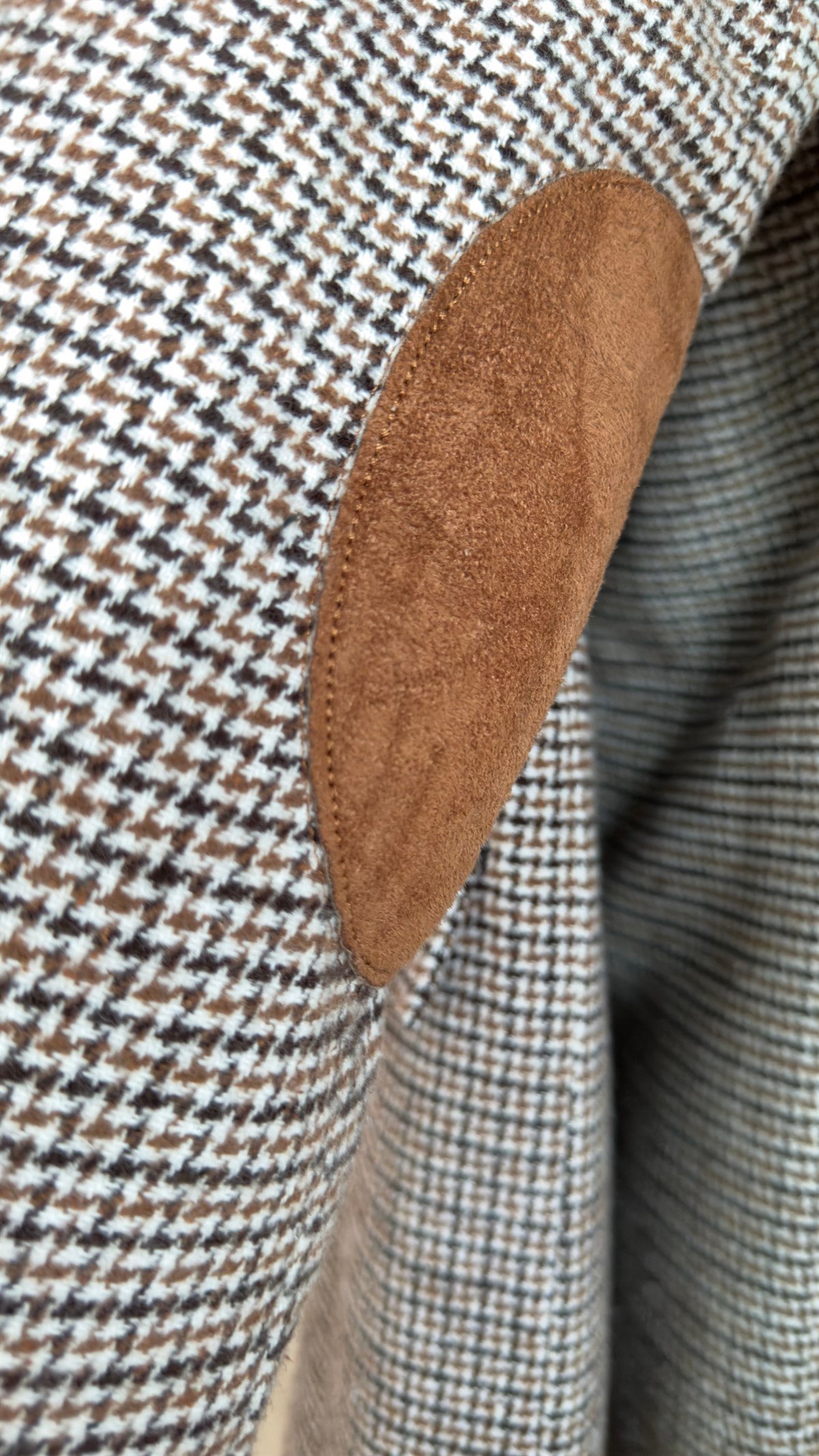 Kolları Yamalı Kahve Blazer Ceket