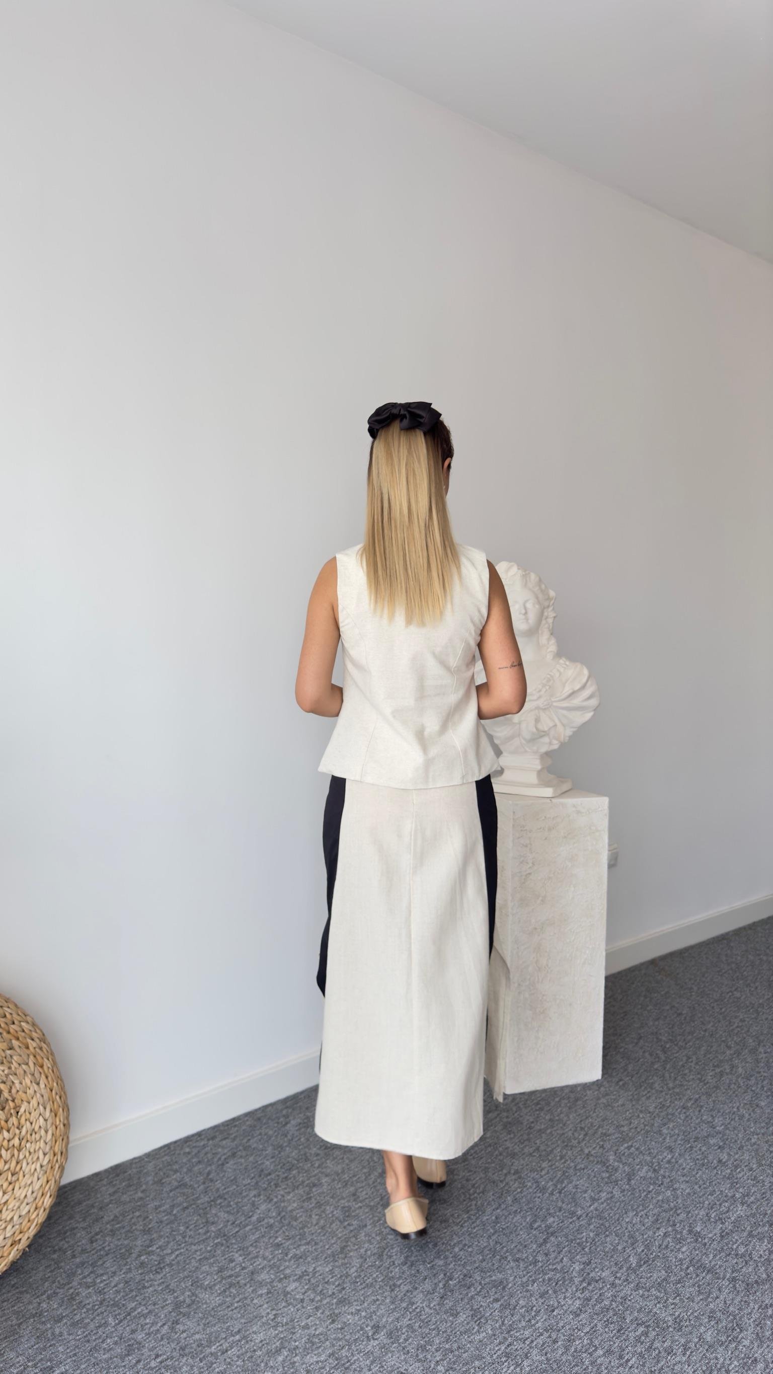 Poplin Garnili Massi Model Etek