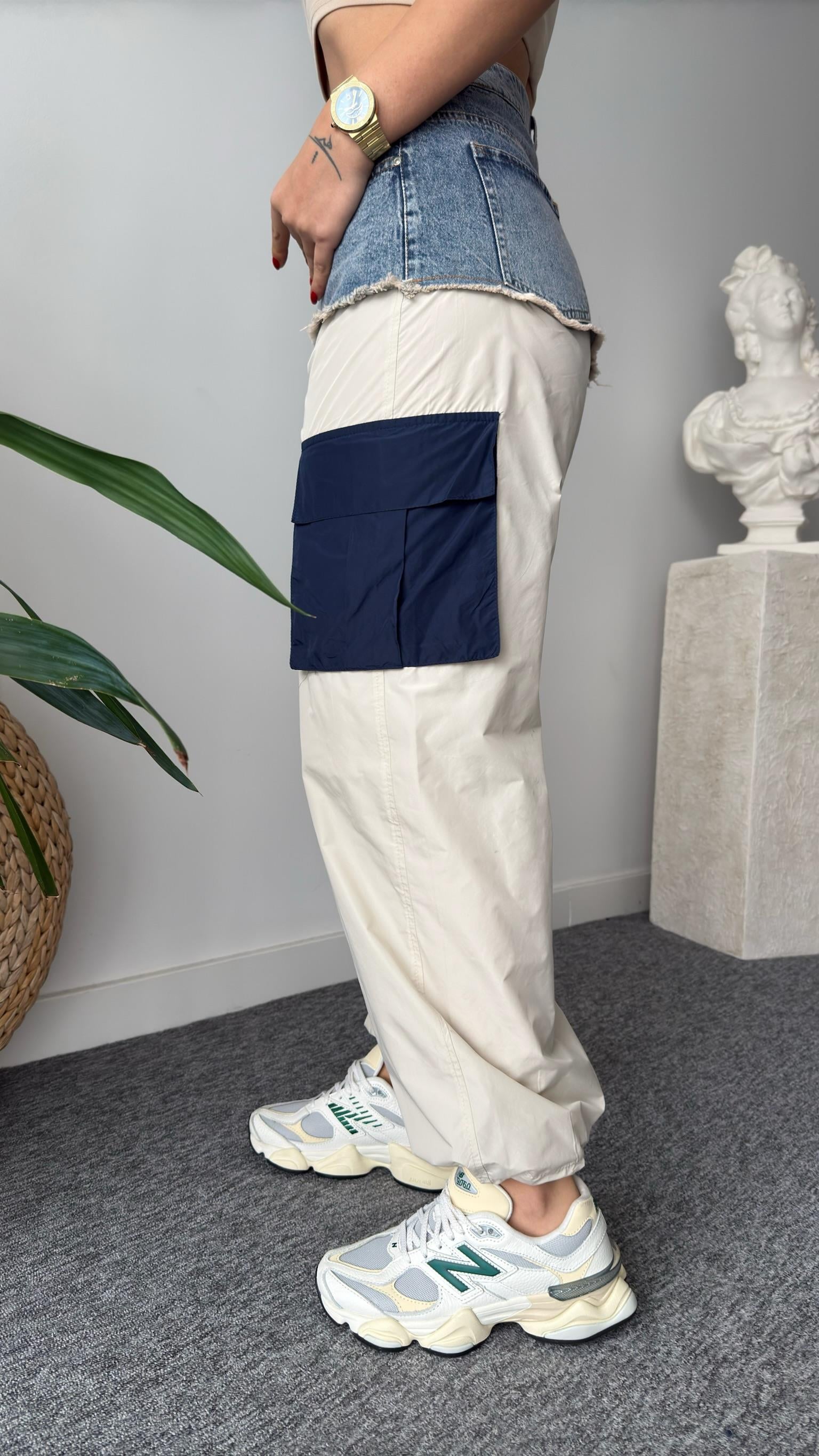 Paraşüt Jean Mix Tasarım Pantolon 