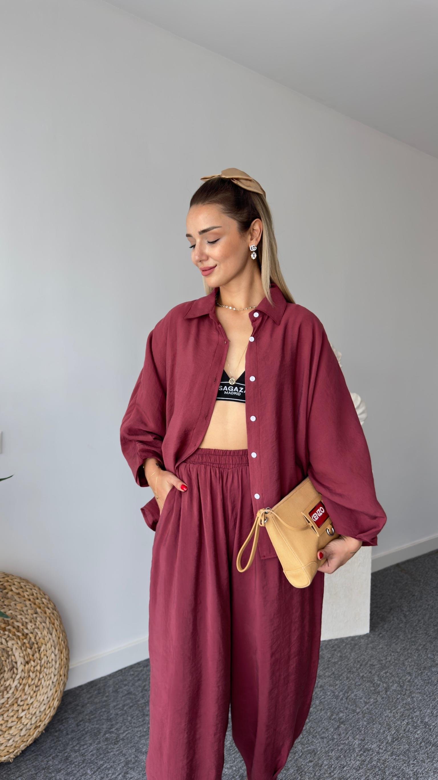 Nina Tensel Bordo İkili Takım