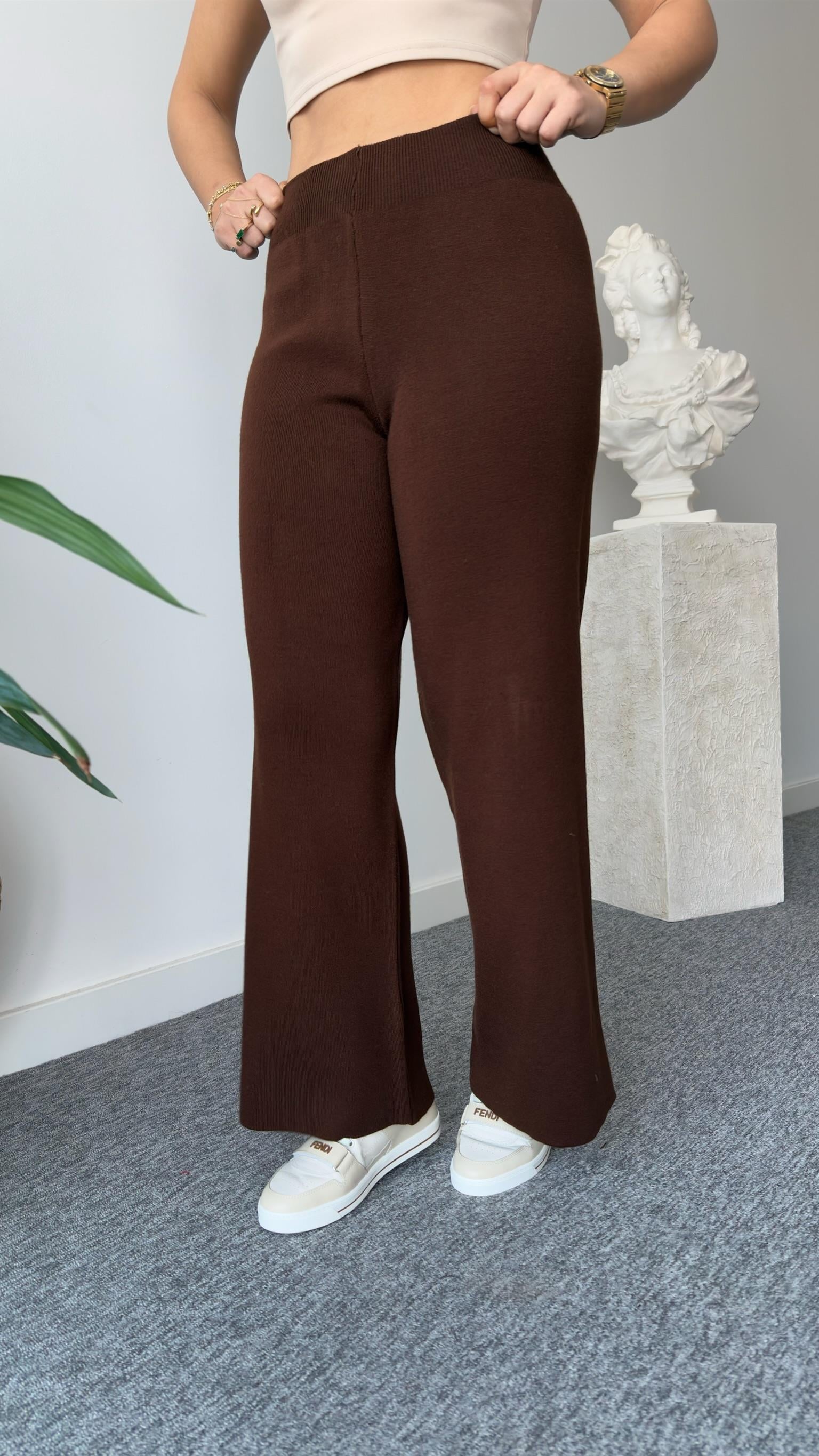 Kahve Danes Triko Pantolon