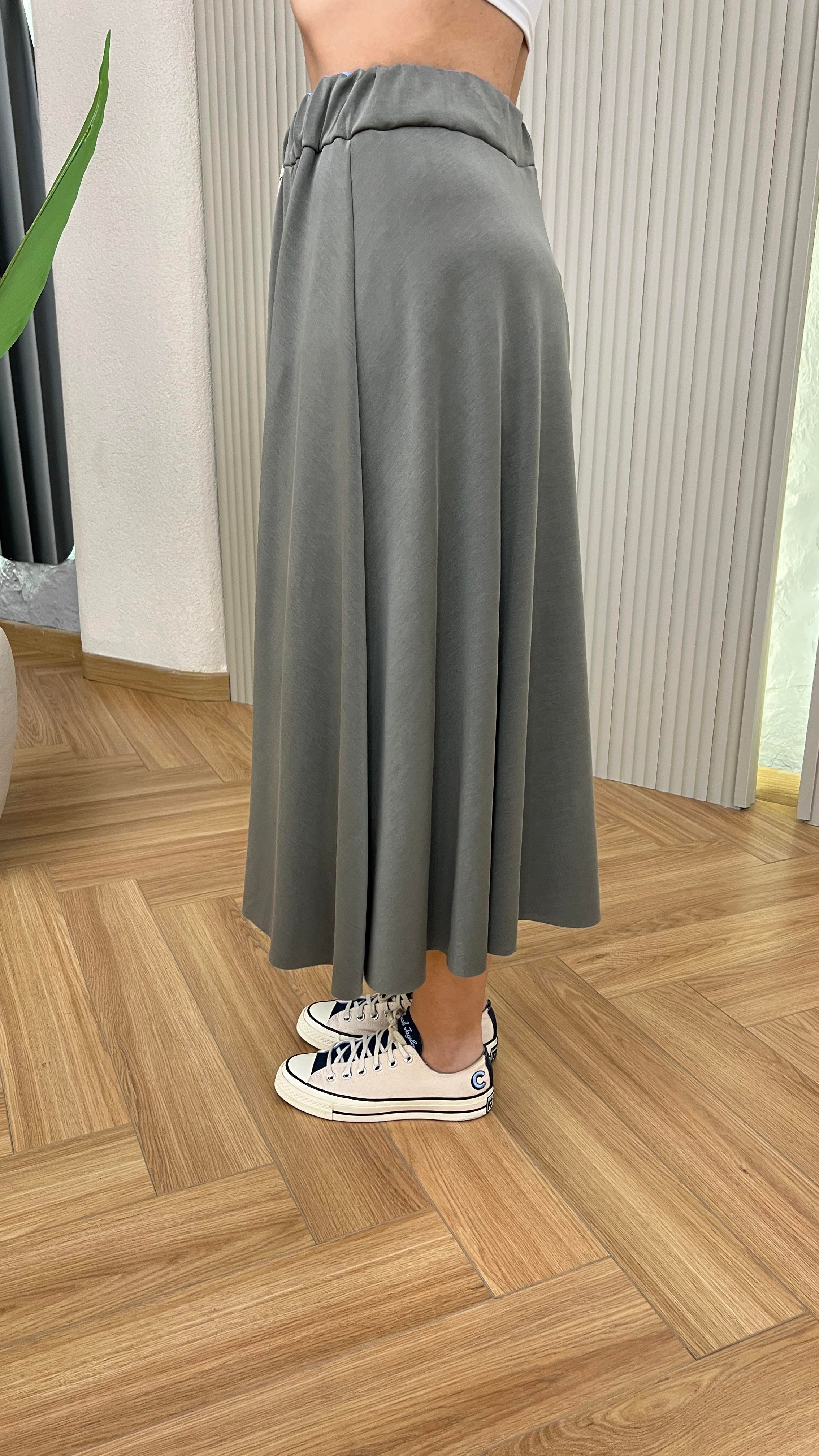 Haki Petter Premium Modal Etek