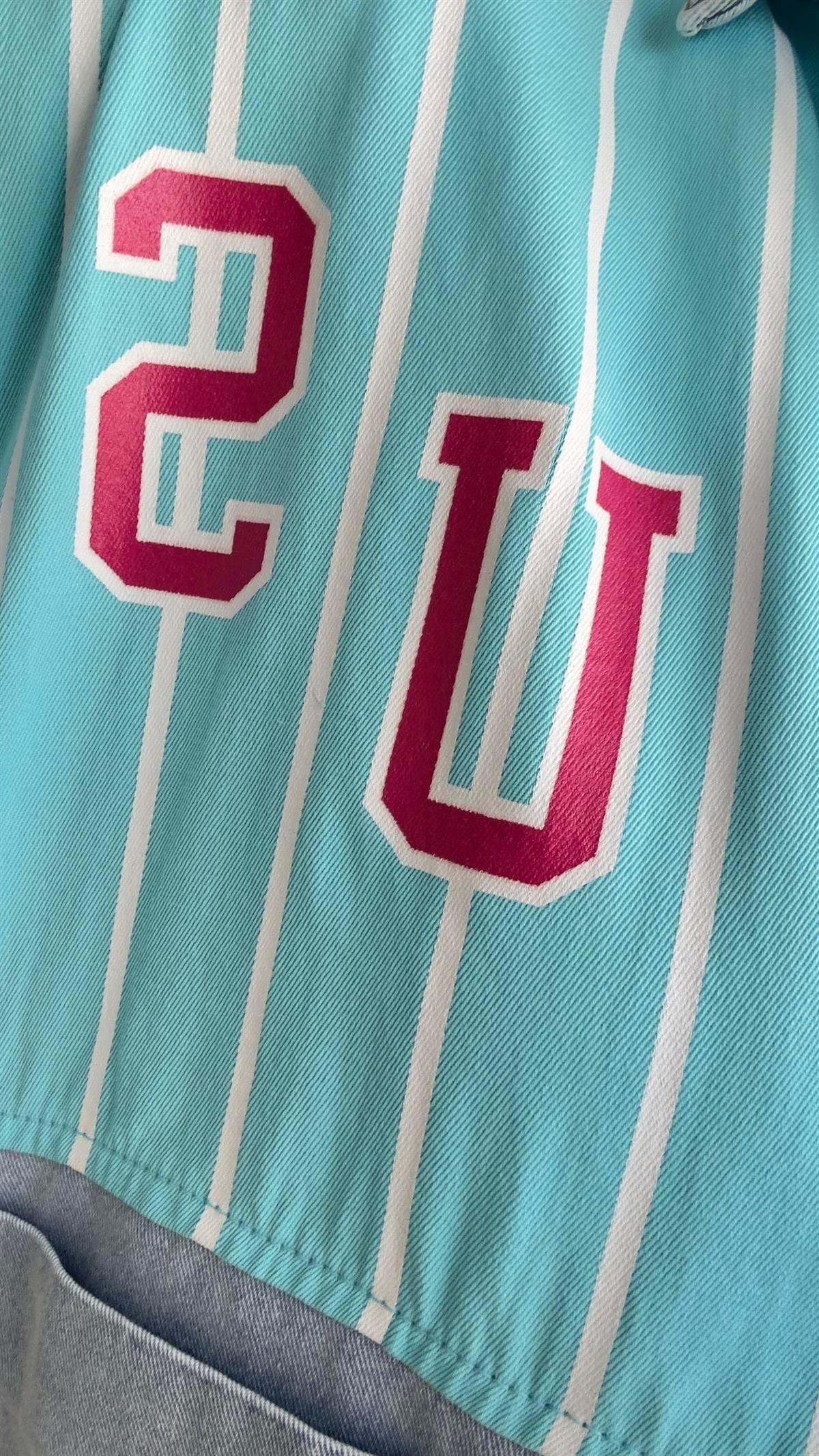 Çizgili Baskı Detay Ceket