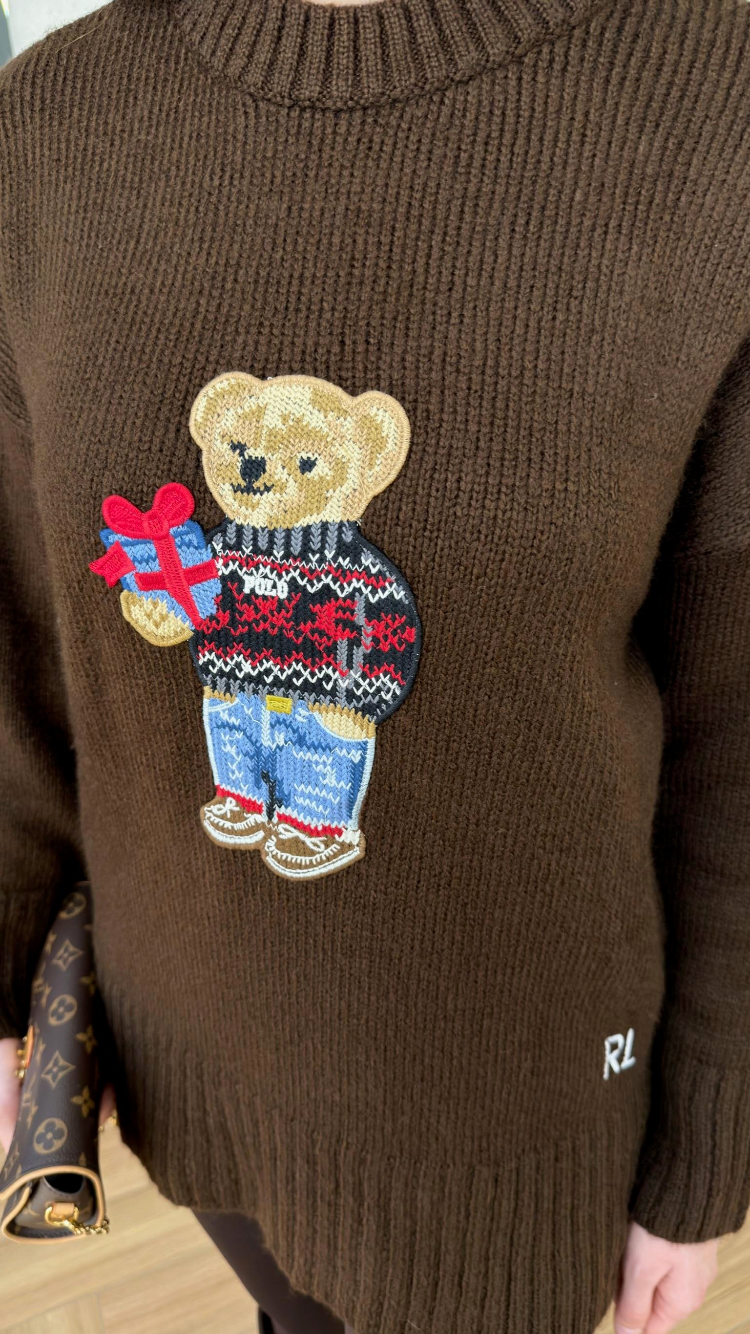 Kahve Teddy Triko Kazak