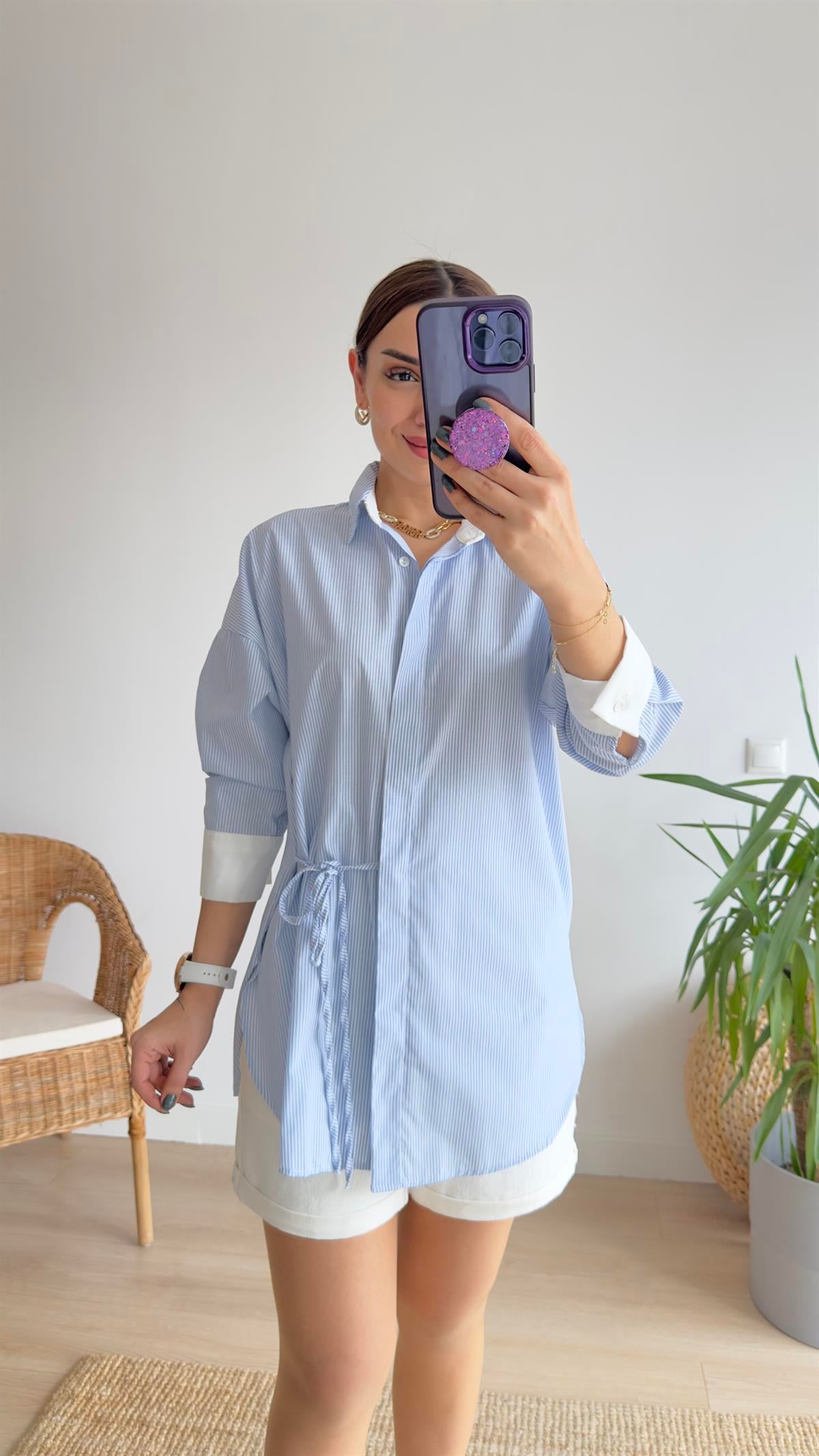Blun Zra Model Çizgili Gömlek