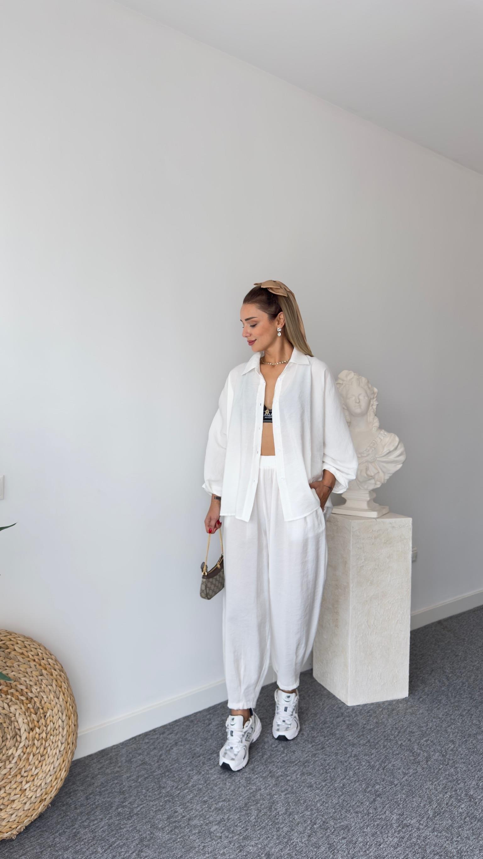 Nina Tensel Beyaz İkili Takım