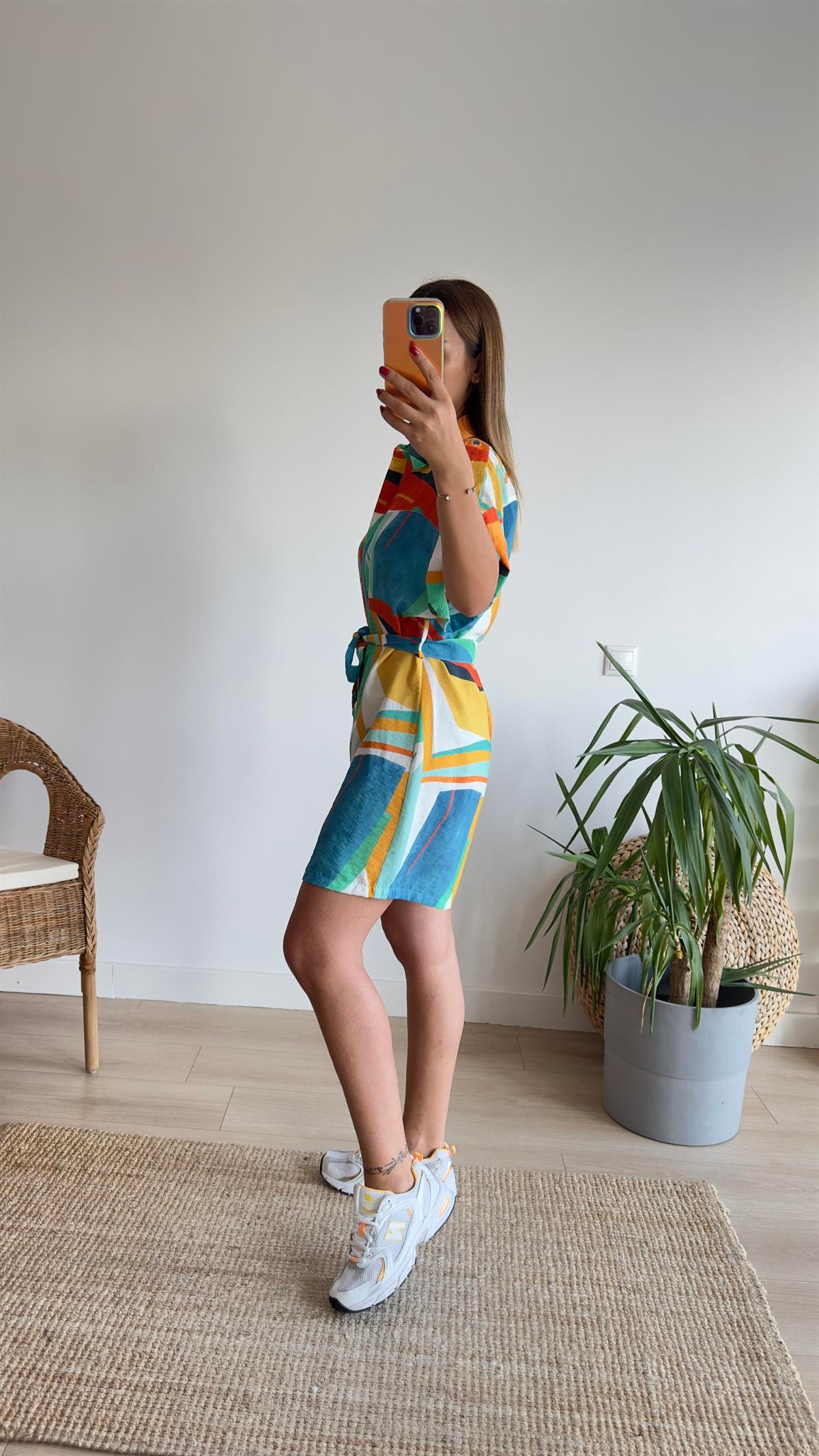 Marka Model Lilyum Renkli Şort Tulum