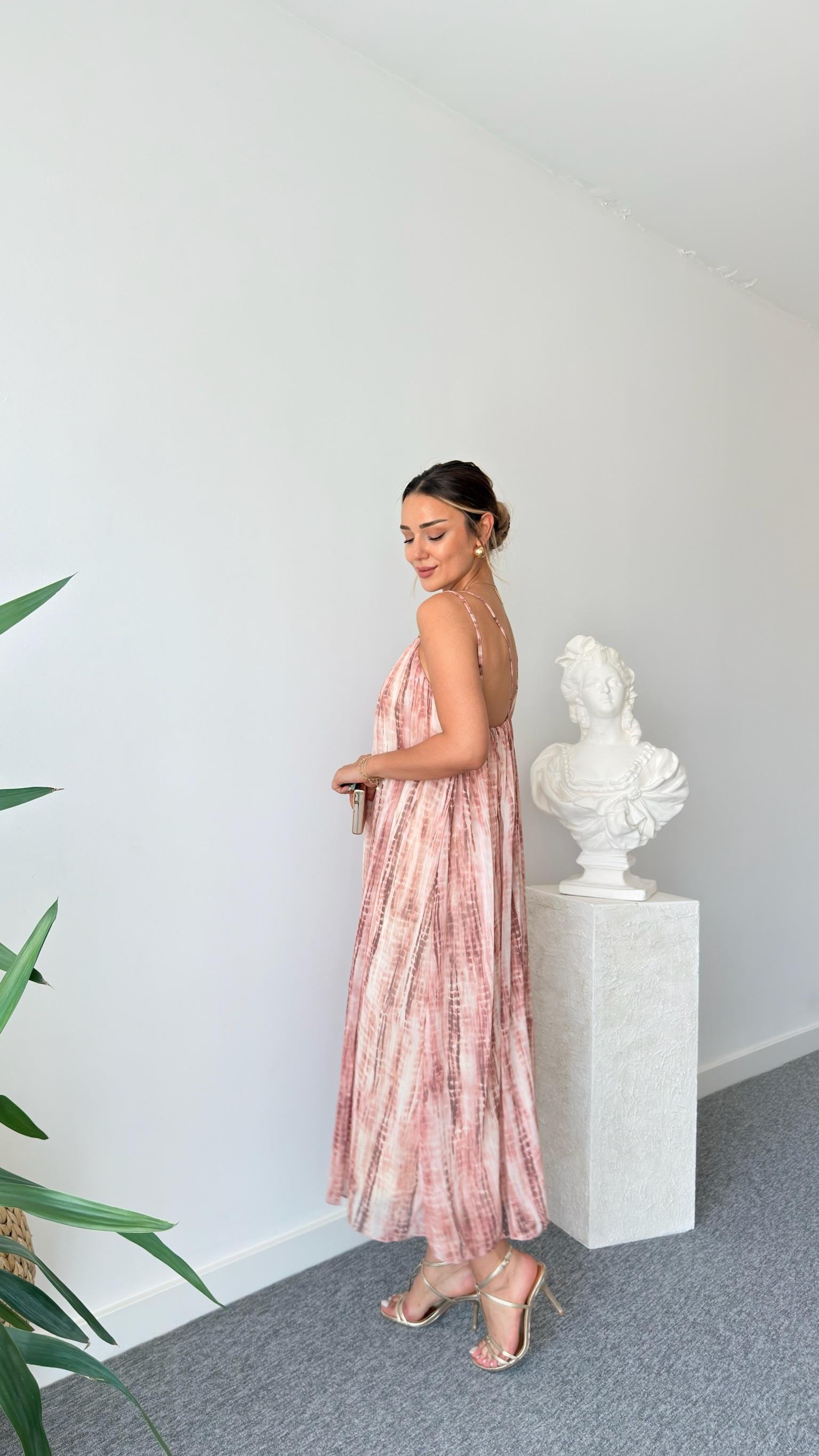 Halka Detaylı Zra Model Şifon Elbise 