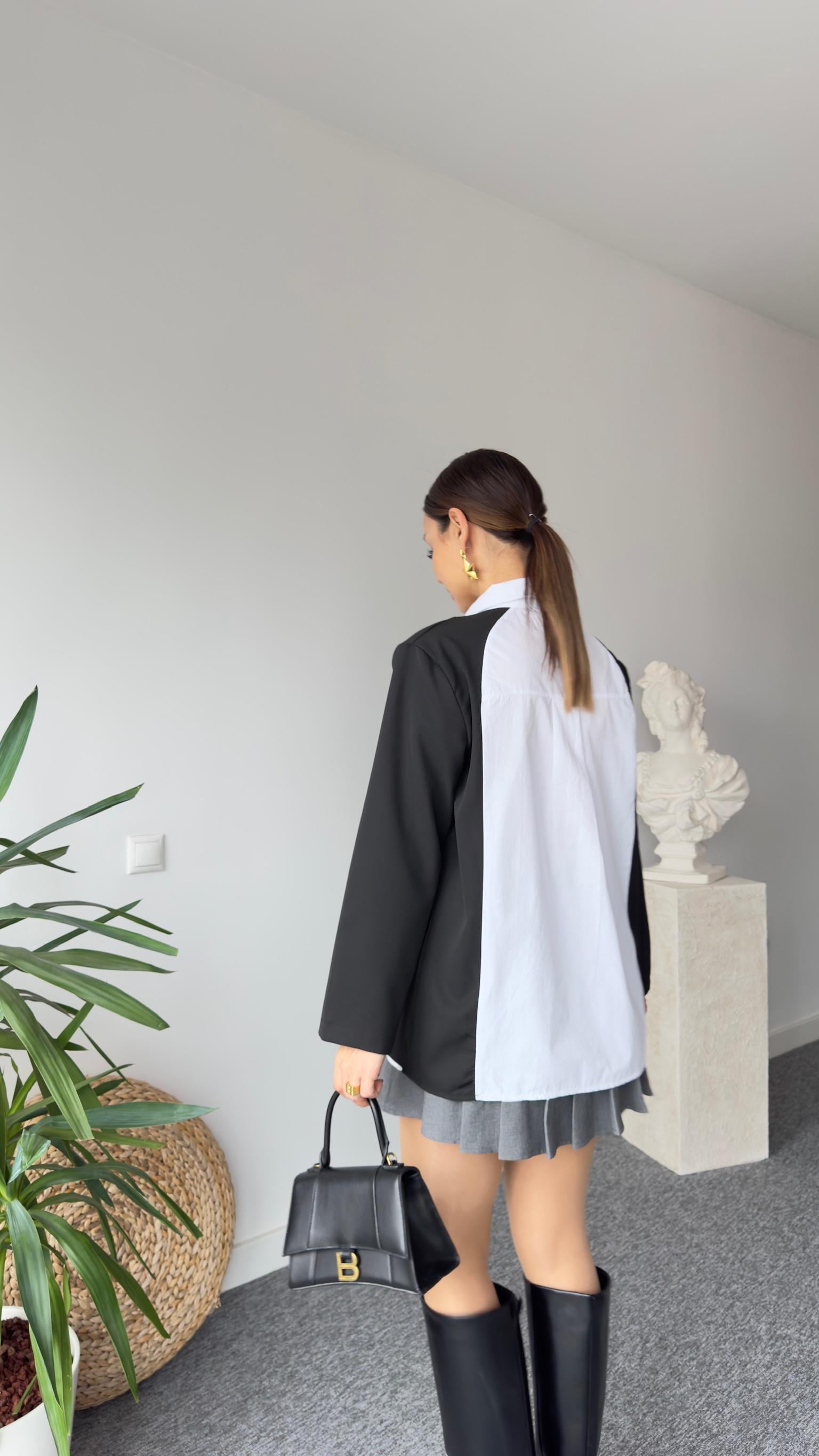 Orj Model Poplin Garnili Gömlek Ceket