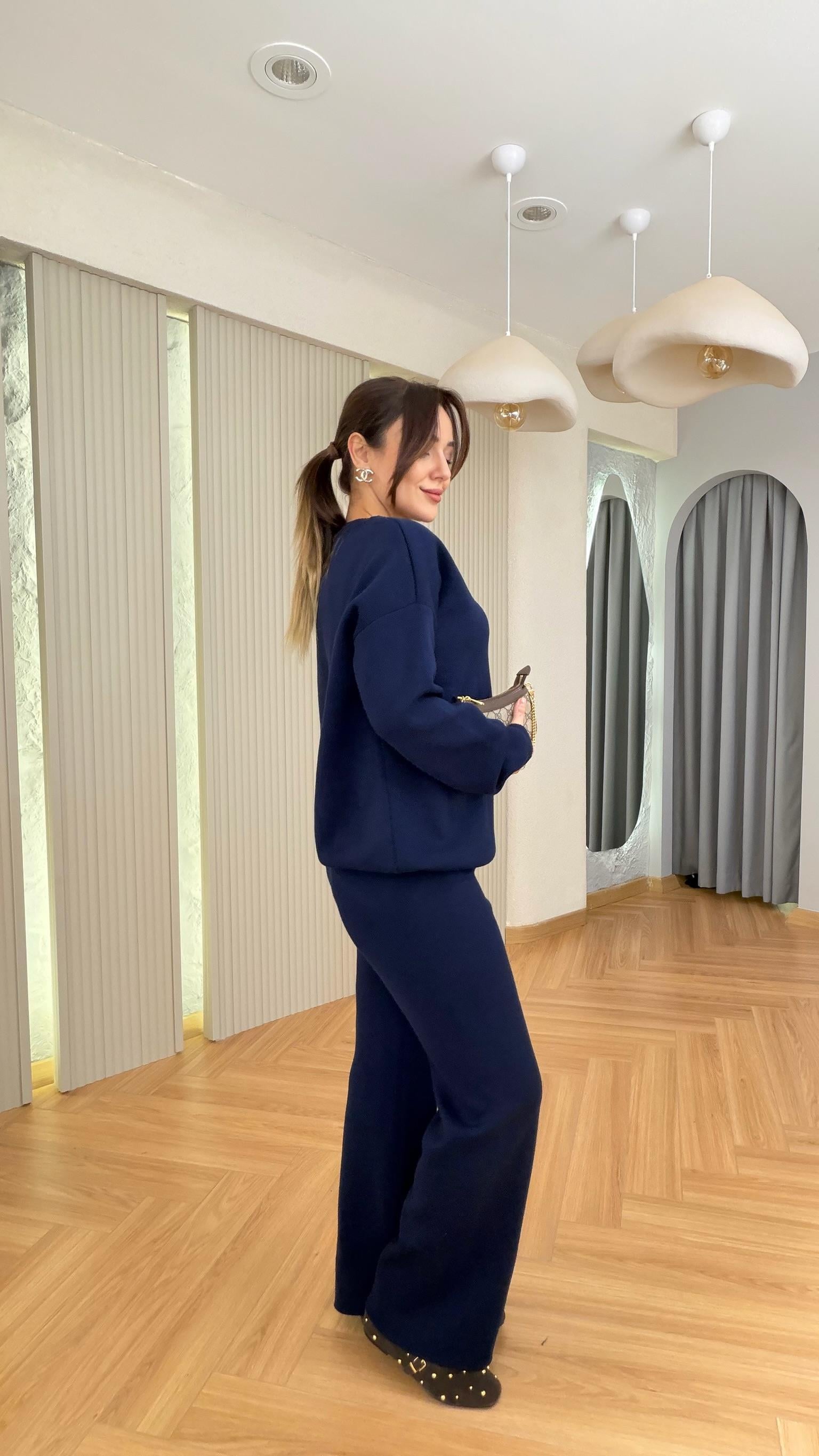 Lacivert Riaba Triko Takım
