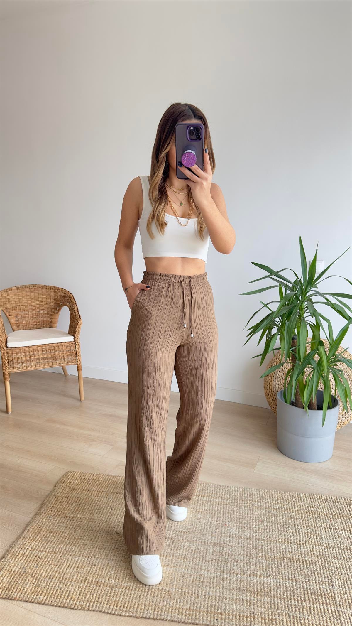 Zra Model Bej Pantolon