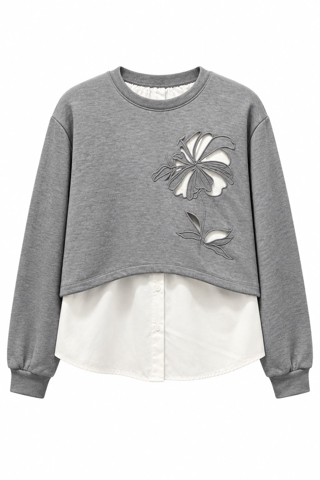 Gri Linas Orj Model Çift Parça Sweatshirt